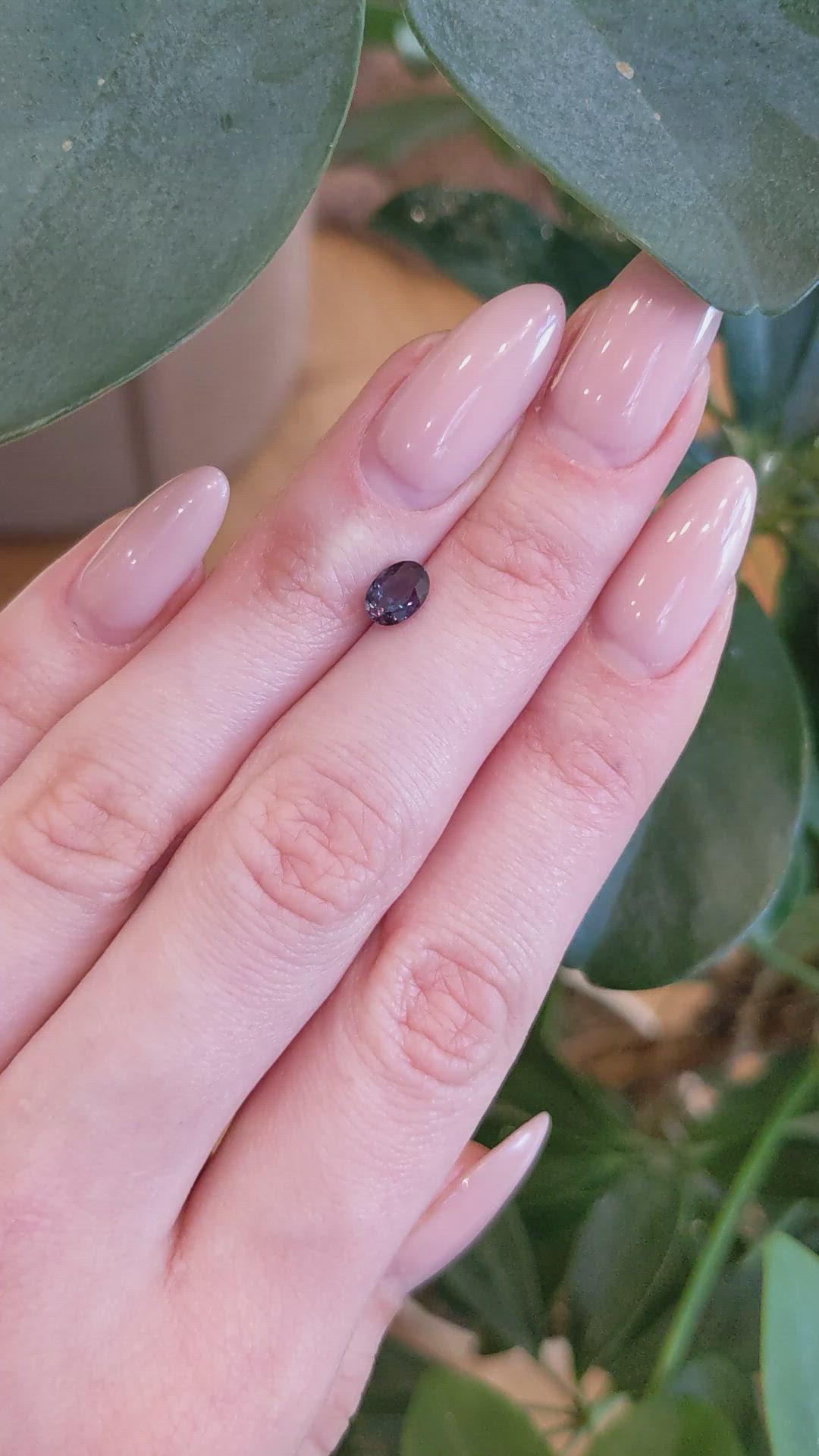 0.71 Ct. Alexandrite from Brazil Size Video