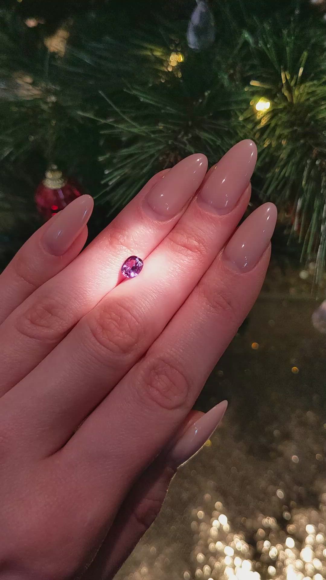 0.77 Ct. Alexandrite from Brazil Size Video