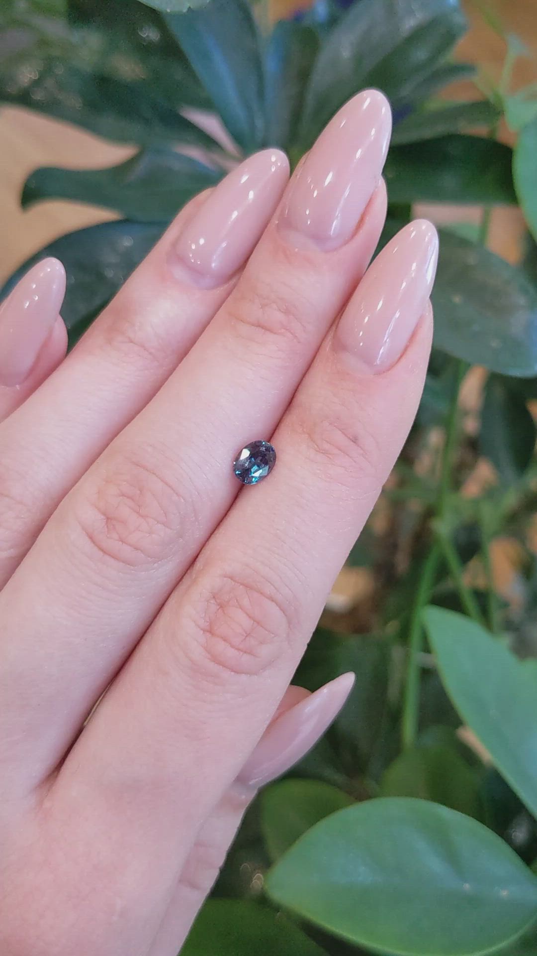 0.89 Ct. Alexandrite from Brazil Size Video