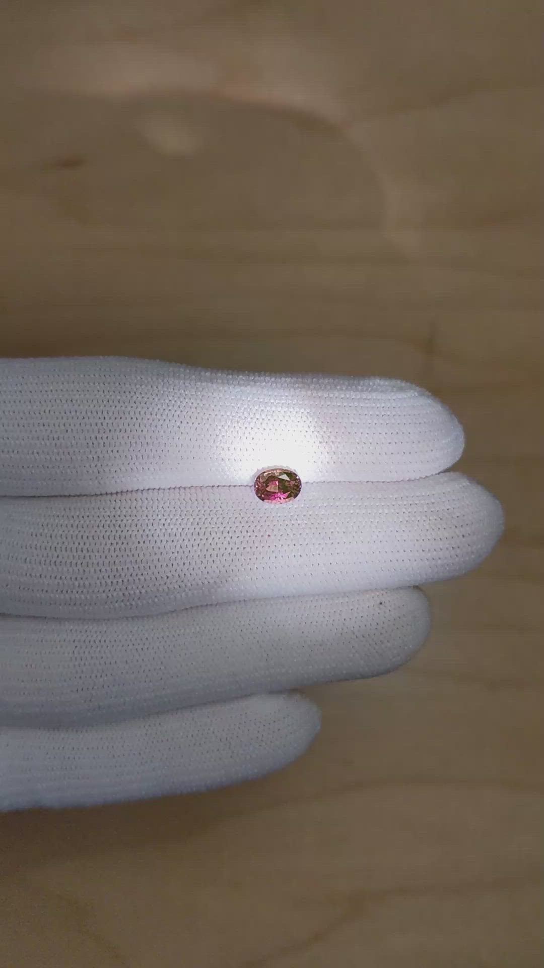 0.89 Ct. Alexandrite from Brazil Size Video