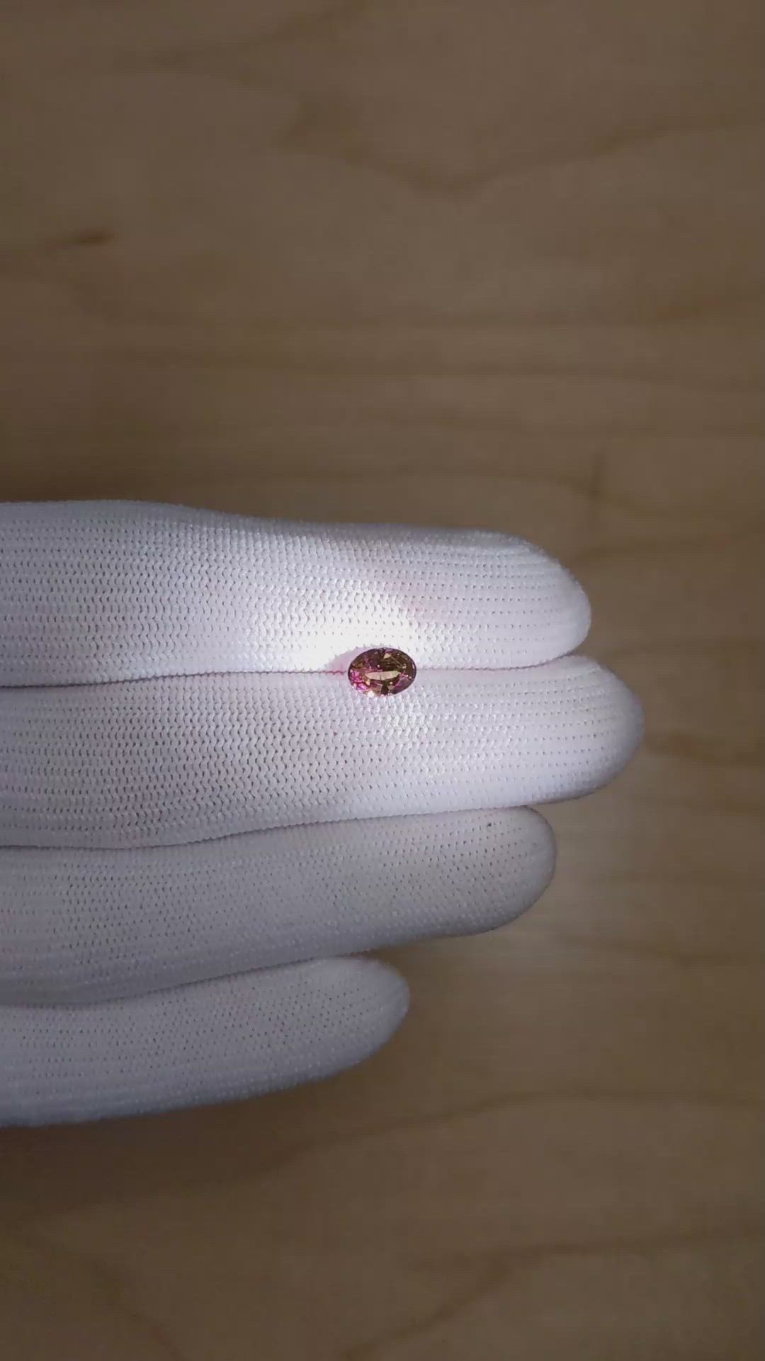 0.85 Ct. Alexandrite from Brazil Size Video