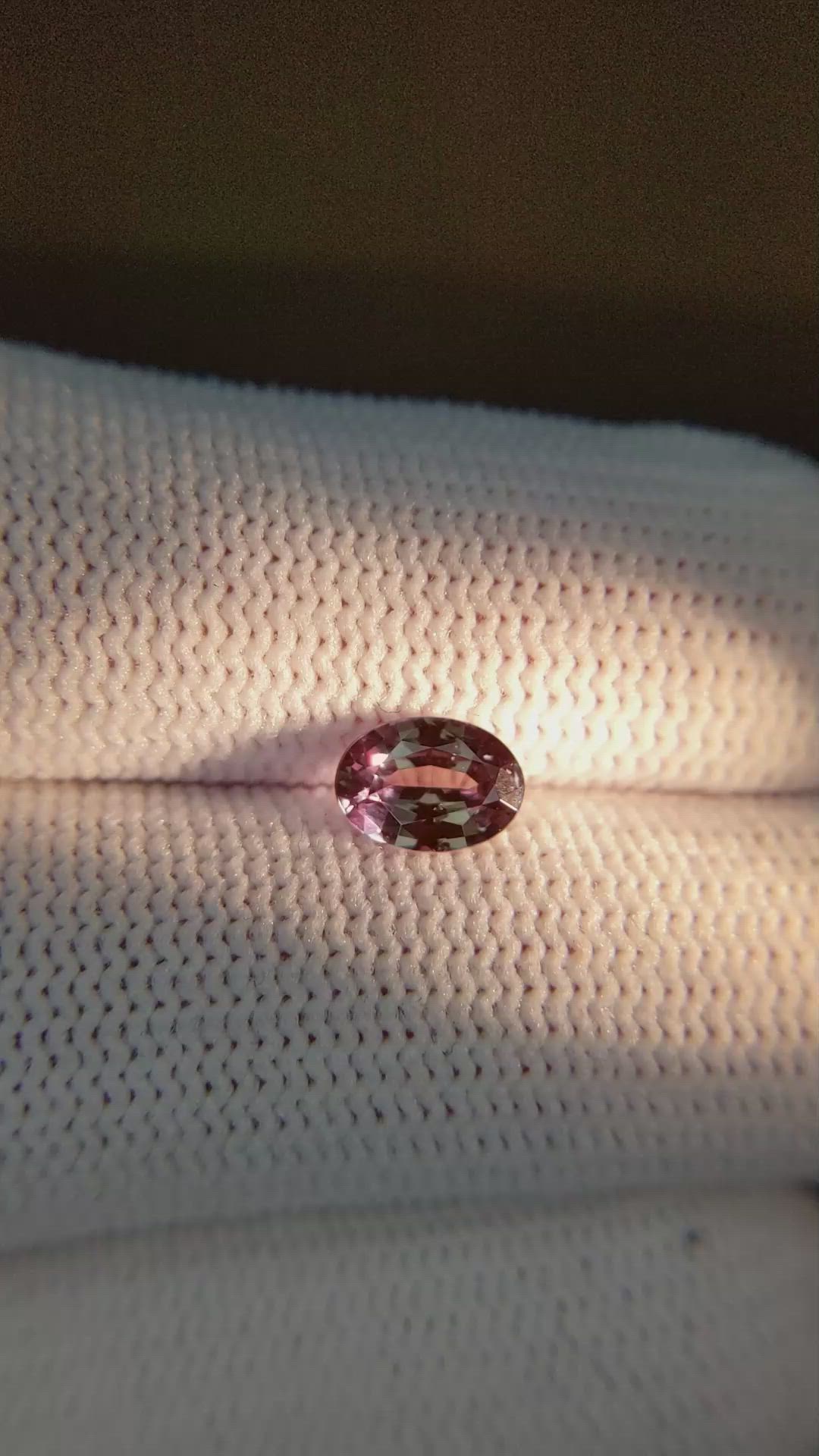 0.85 Ct. Alexandrite from Brazil Size Video