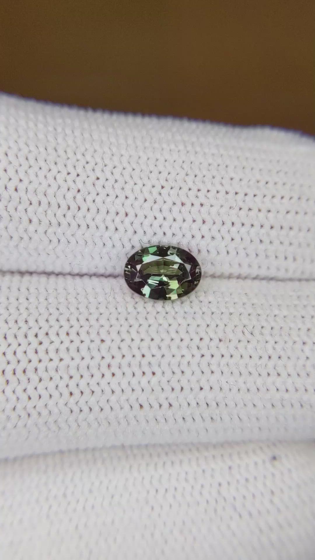 0.85 Ct. Alexandrite from Brazil Size Video