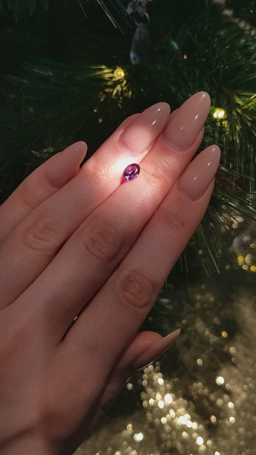 0.85 Ct. Alexandrite from Brazil Size Video