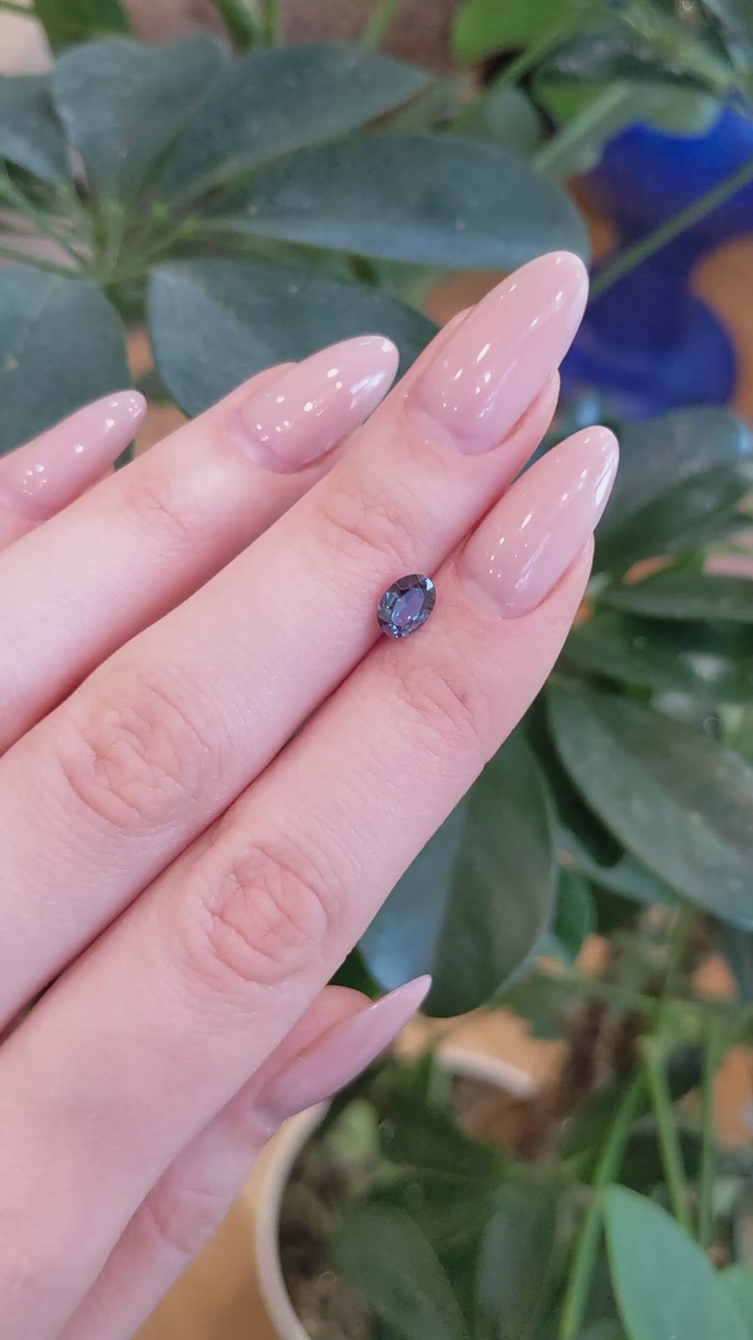 0.85 Ct. Alexandrite from Brazil Size Video