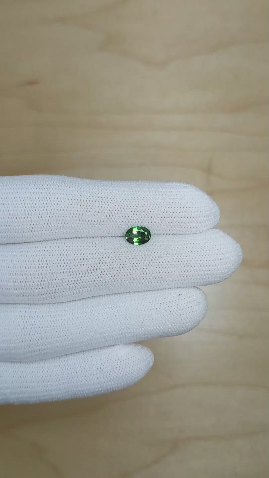 0.85 Ct. Alexandrite from Brazil Size Video