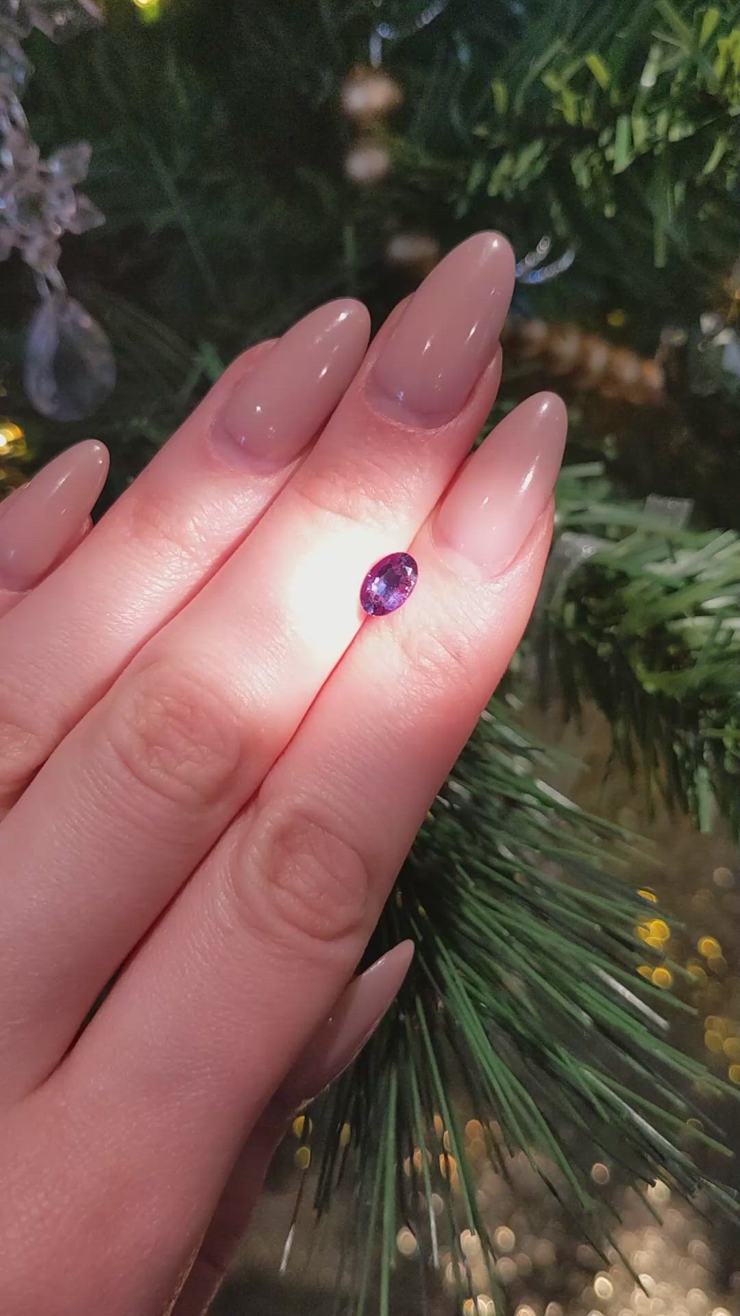 0.93 Ct. Alexandrite from Brazil Size Video