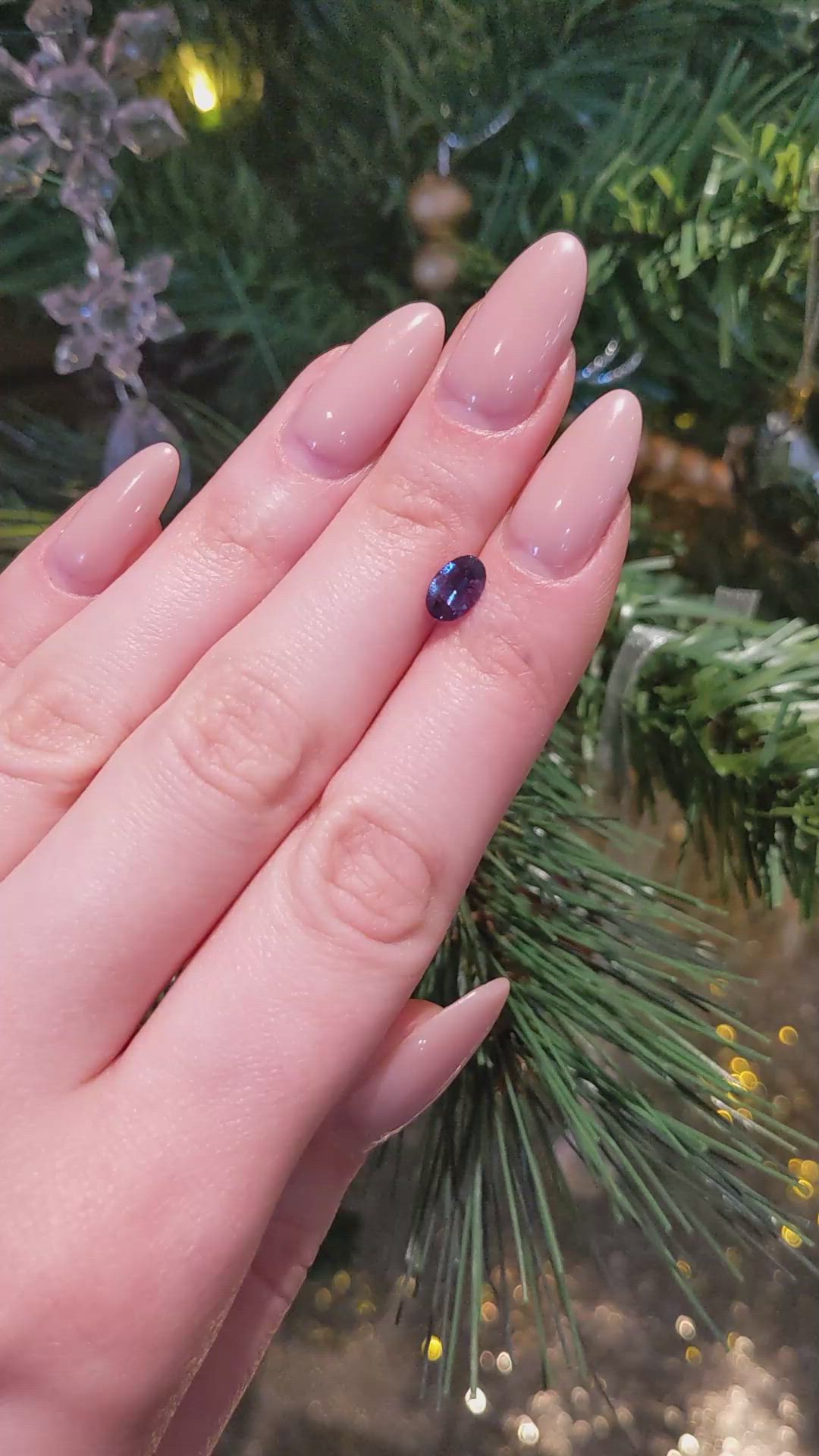 0.93 Ct. Alexandrite from Brazil Size Video