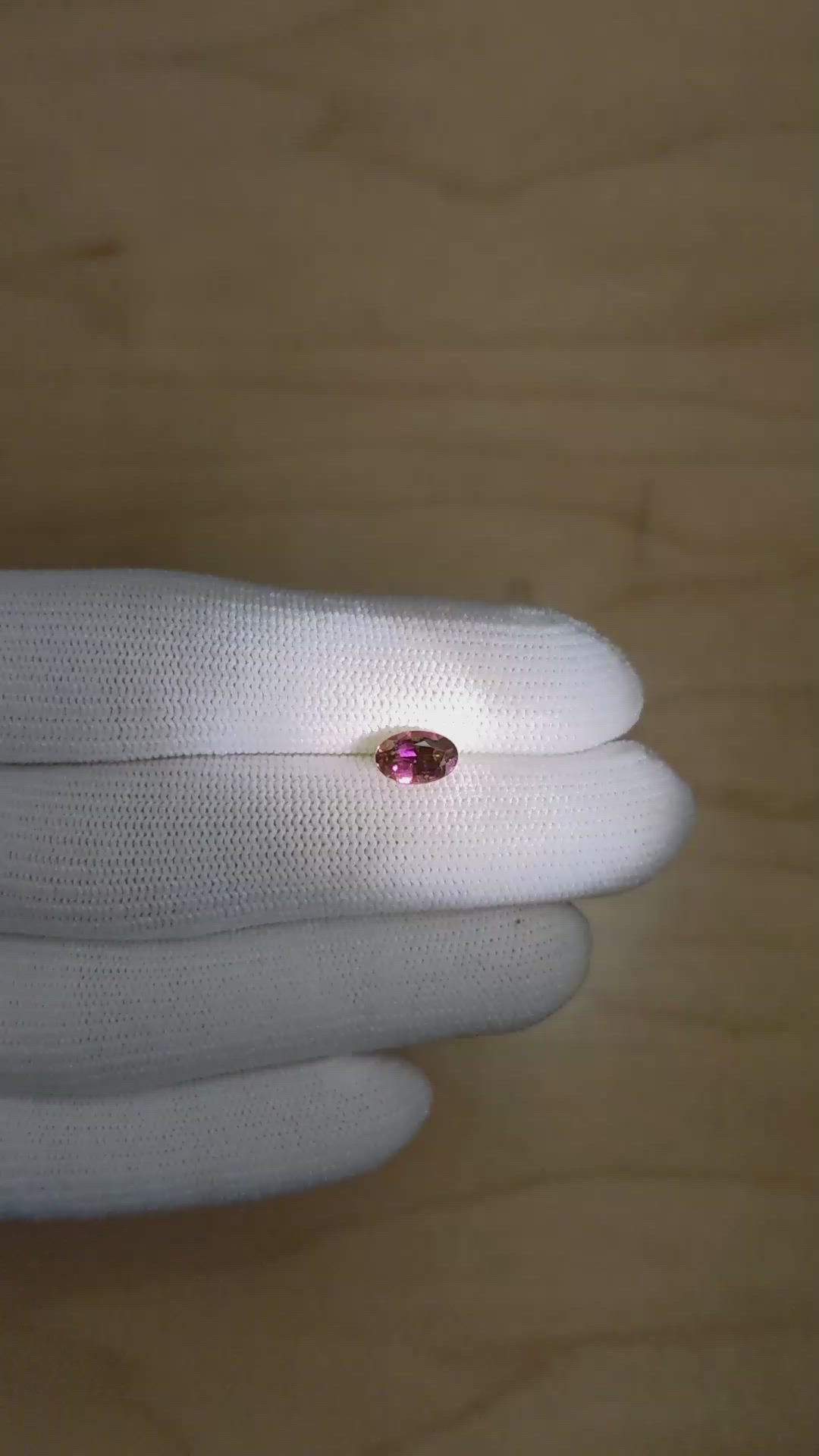 0.93 Ct. Alexandrite from Brazil Size Video