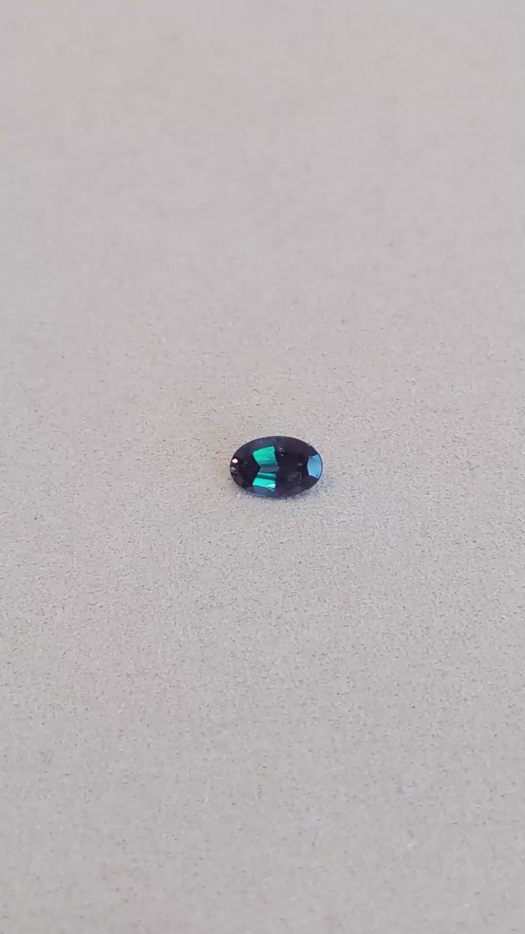 0.93 Ct. Alexandrite from Brazil Size Video