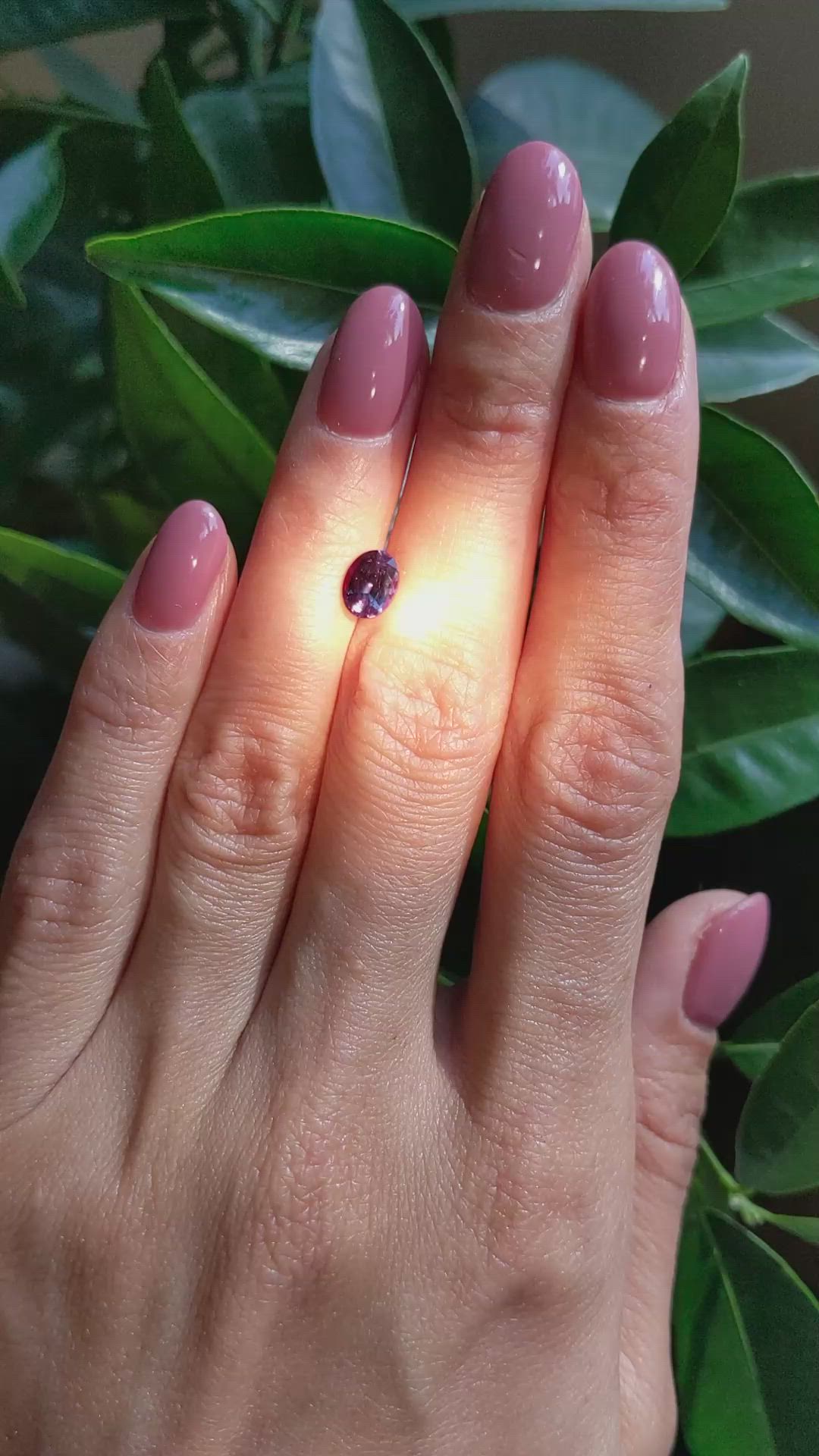 0.95 Ct. Alexandrite from Brazil Size Video