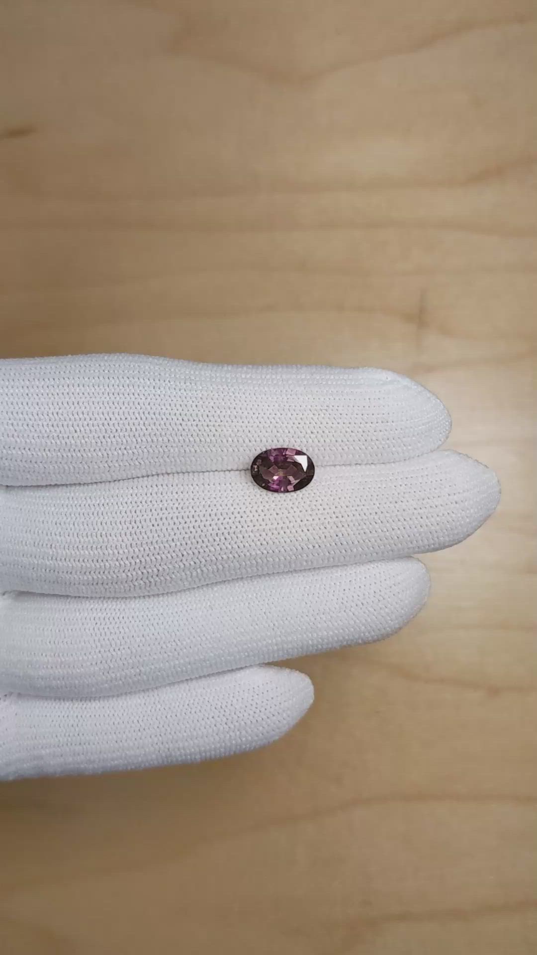 1.66 Ct. Alexandrite from Brazil Size Video