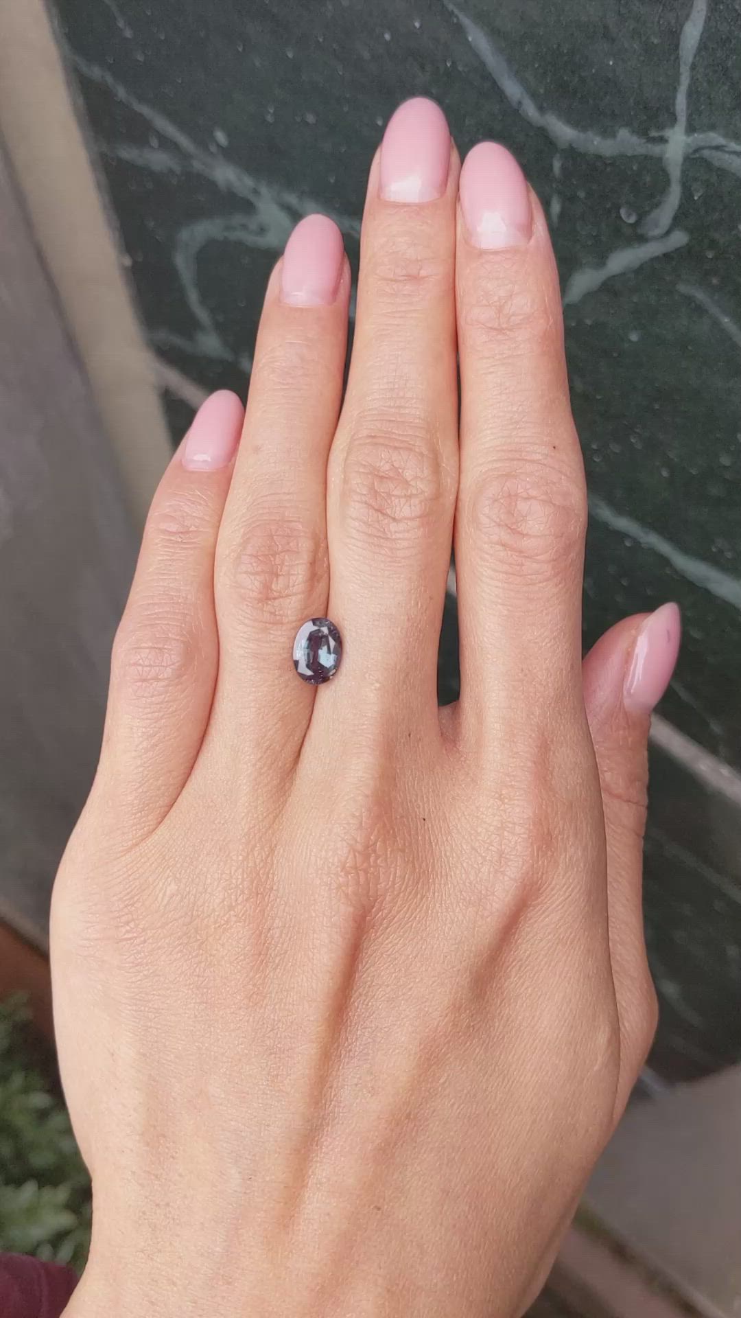 1.76 Ct. Alexandrite from Brazil Size Video