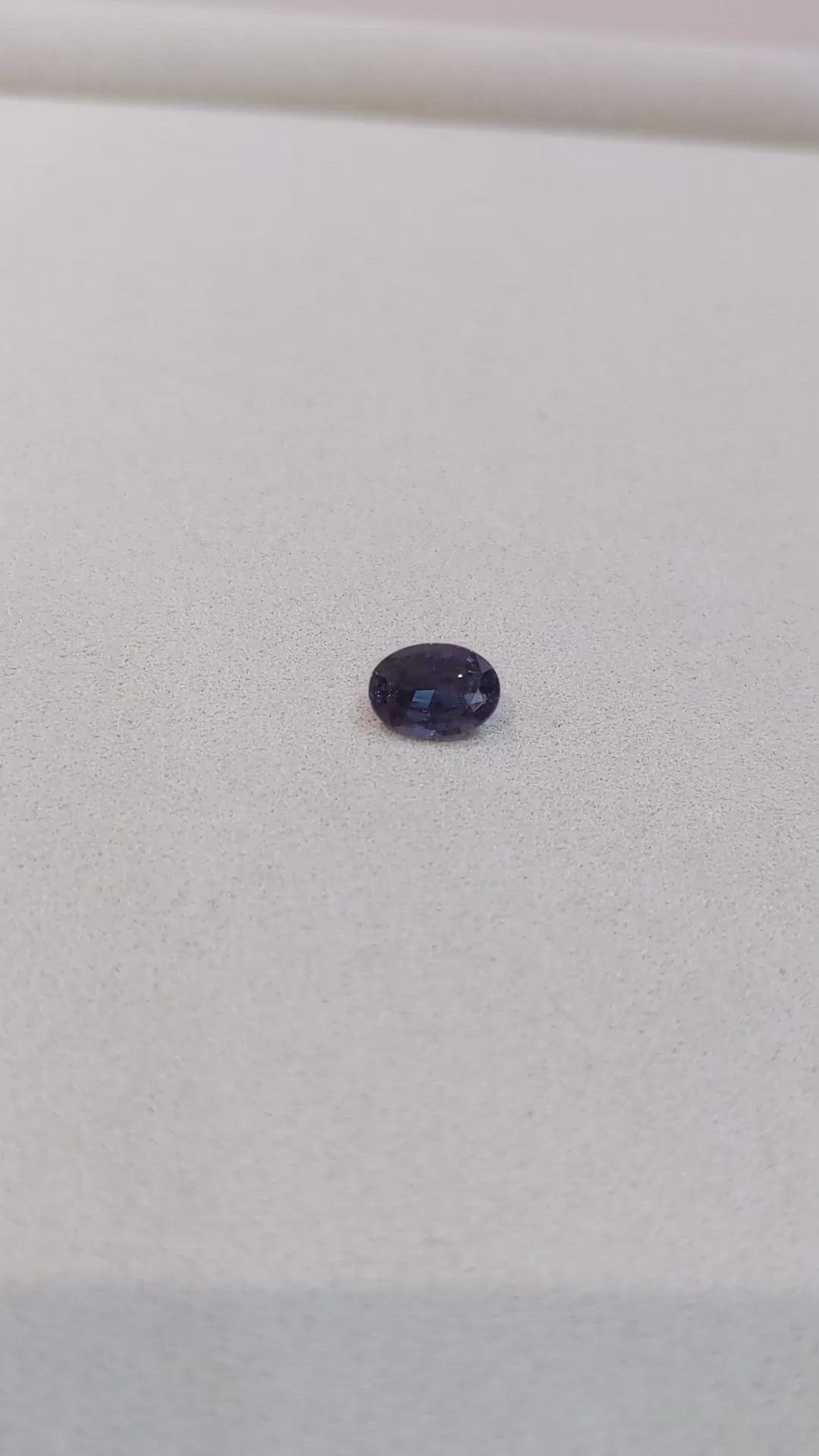 2.27 Ct. Alexandrite from Brazil Size Video
