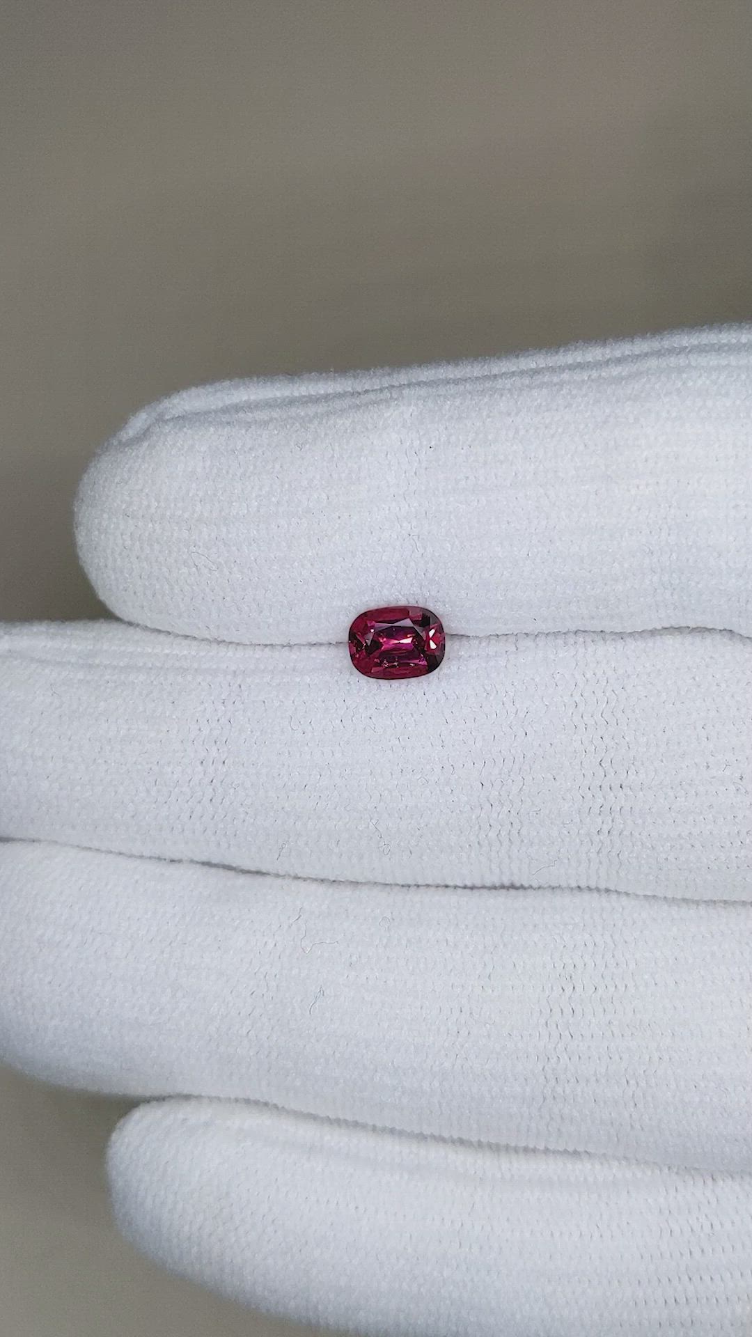 0.88 Ct. Garnet from Ceylon (Sri Lanka) Size Video