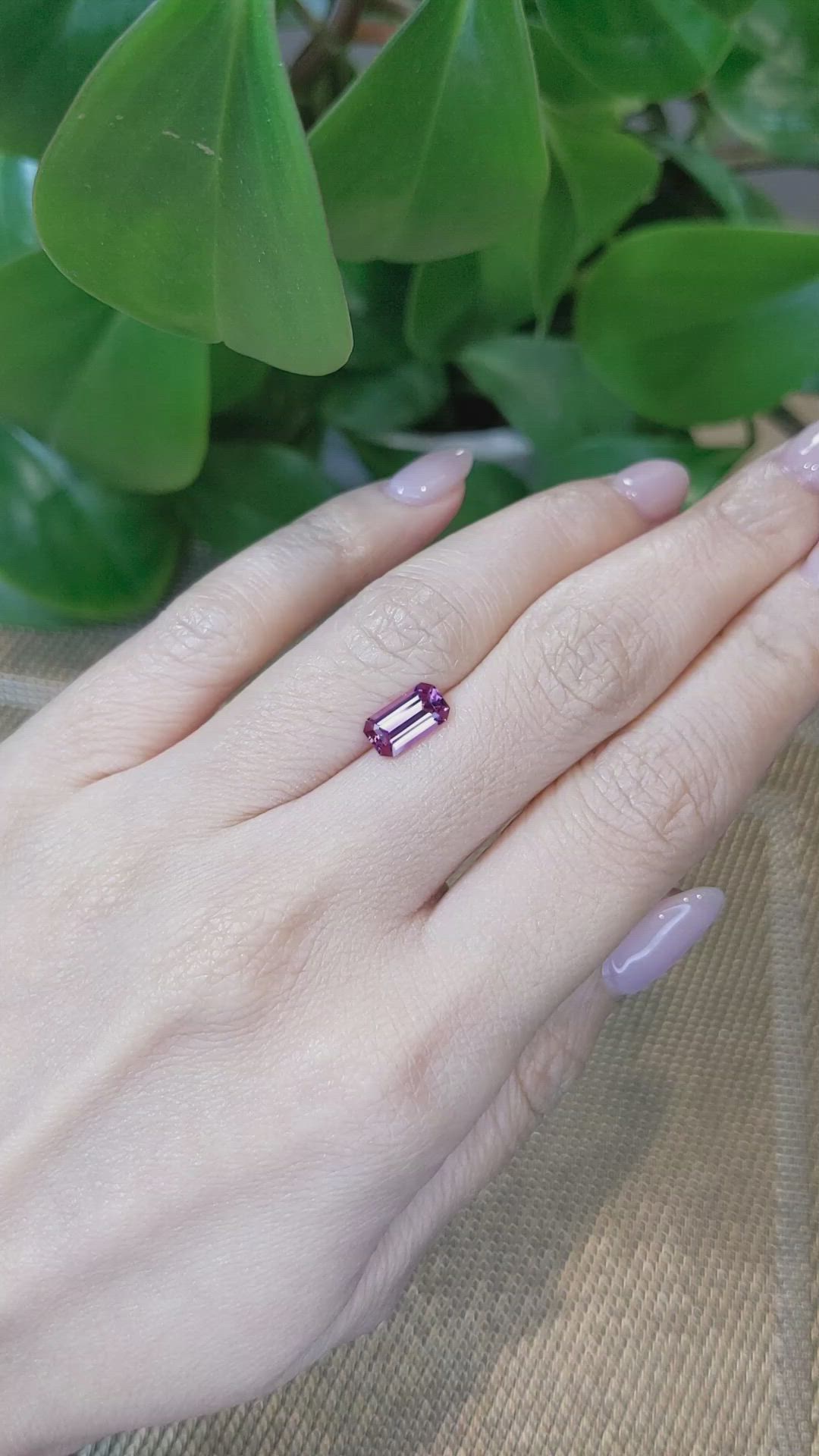 1.57 Ct. Malaya Garnet from Tanzania Size Video