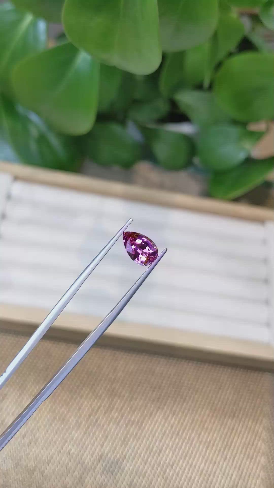 2.37 Ct. Malaya Garnet from Tanzania Size Video