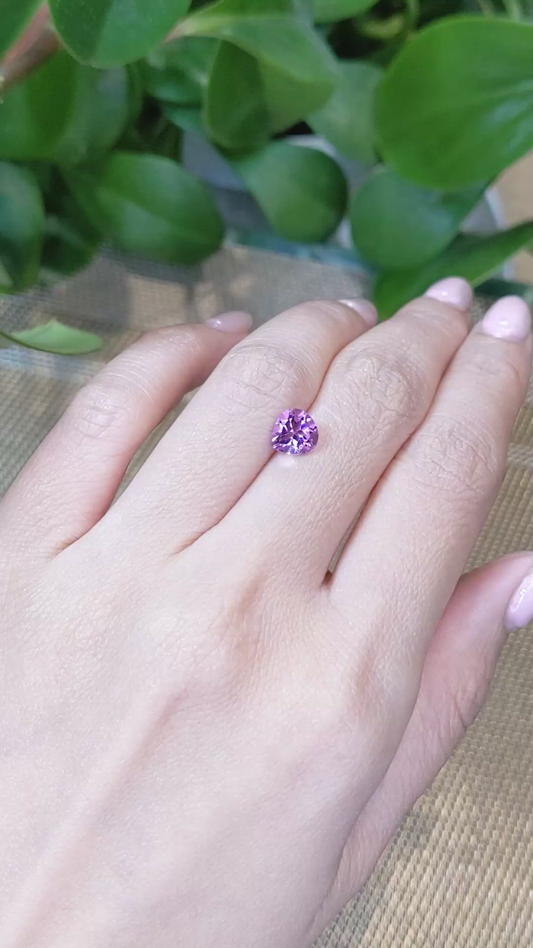1.15 Ct. Amethyst from Brazil Size Video