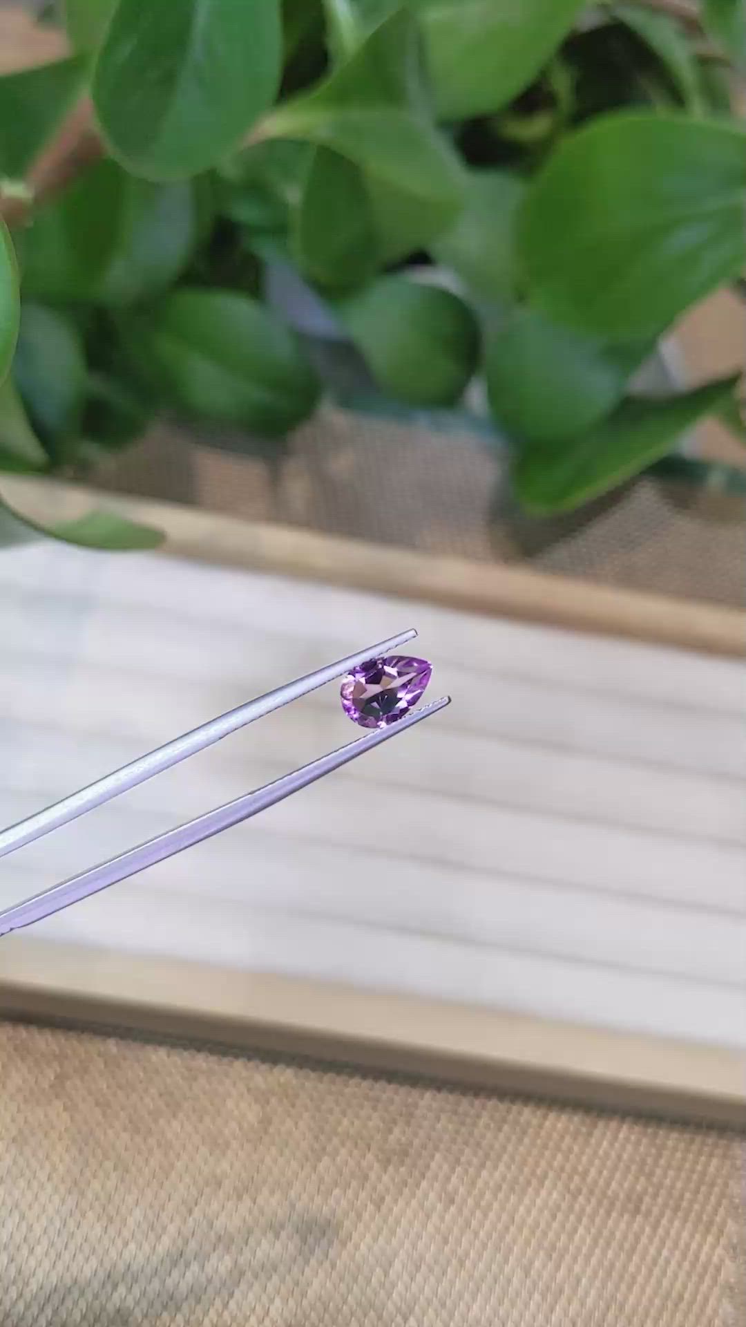 1.17 Ct. Amethyst from Brazil Size Video