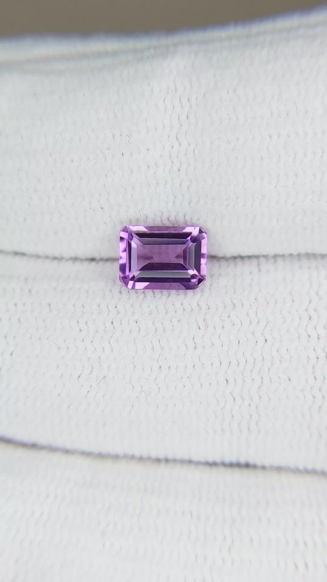 0.96 Ct. Amethyst from Brazil Size Video