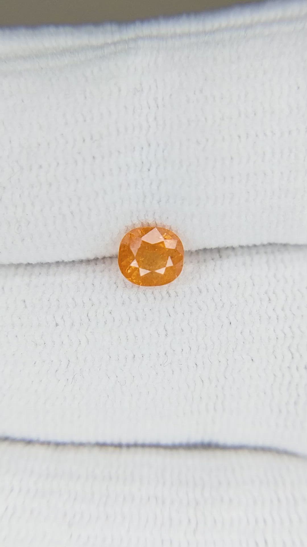 0.88 Ct. Spessartite Garnet from Nigeria Size Video