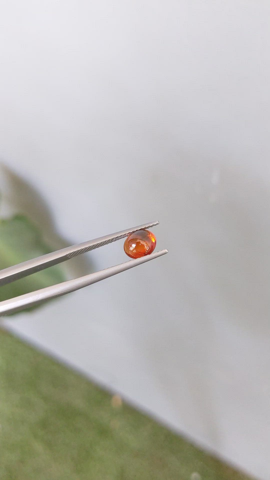 1.45 Ct. Cabochon Spessartite Garnet from Nigeria Size Video