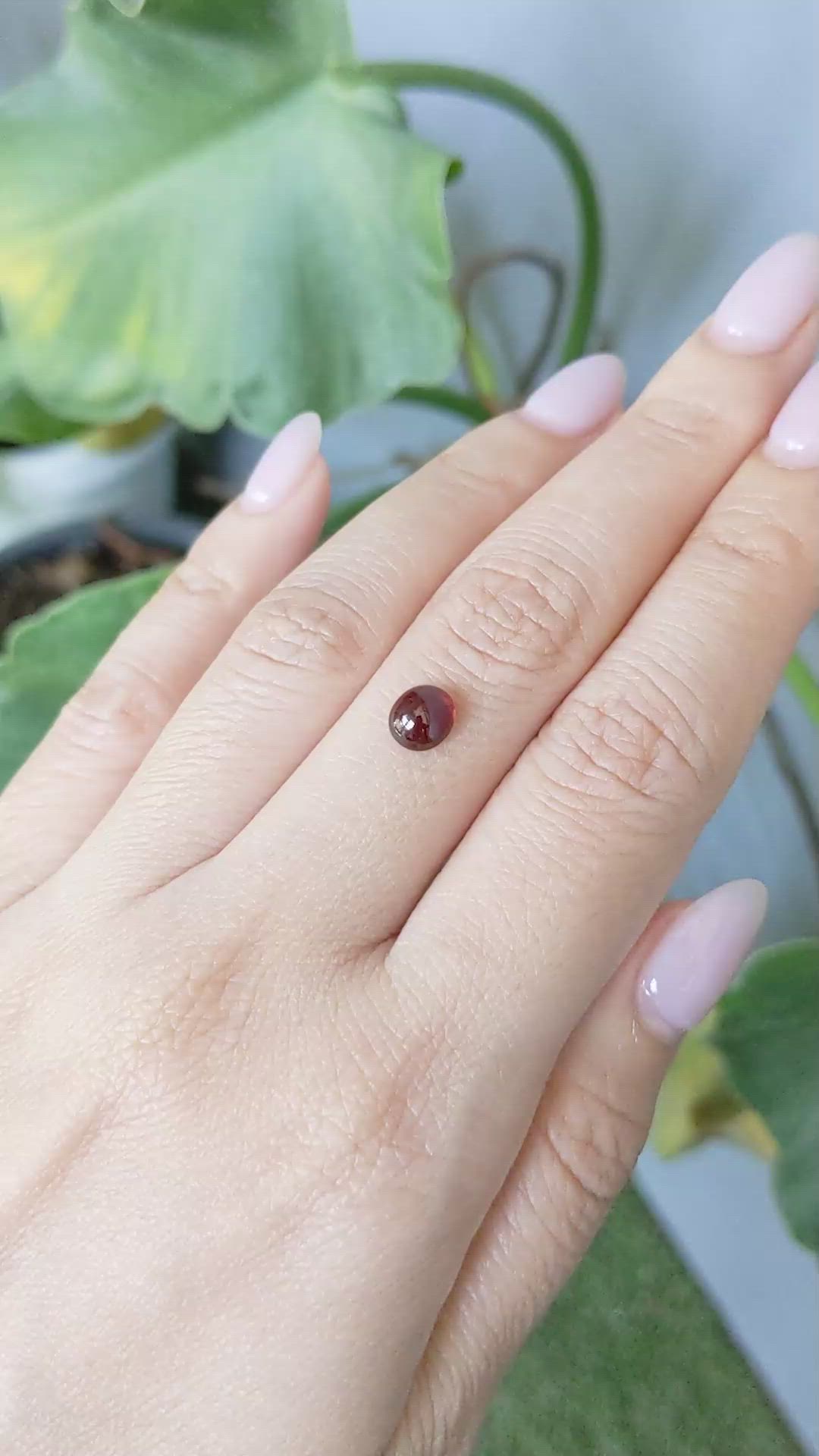 1.32 Ct. Cabochon Spessartite Garnet from Nigeria Size Video