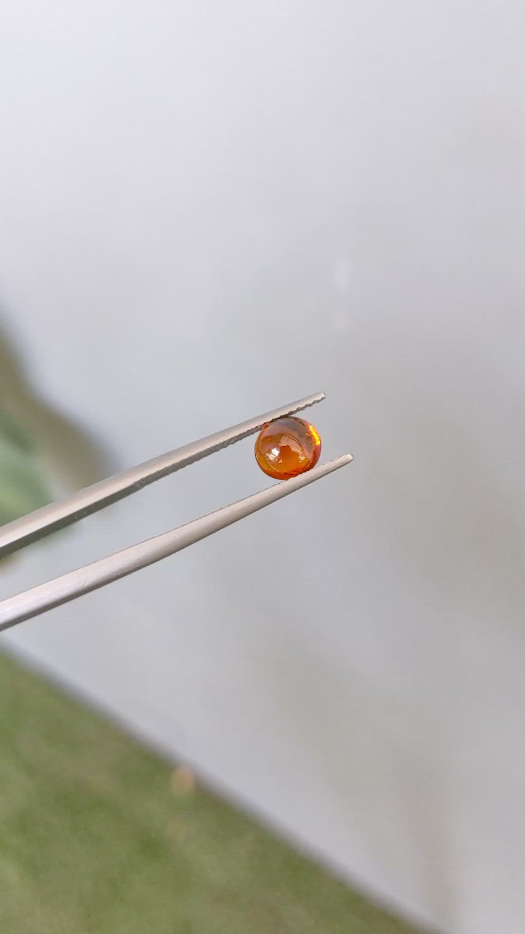 1.53 Ct. Cabochon Spessartite Garnet from Nigeria Size Video