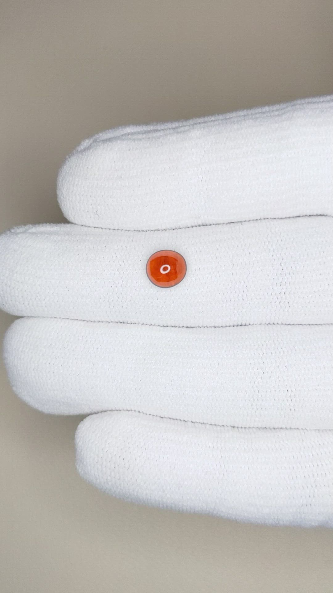 1.53 Ct. Cabochon Spessartite Garnet from Nigeria Size Video