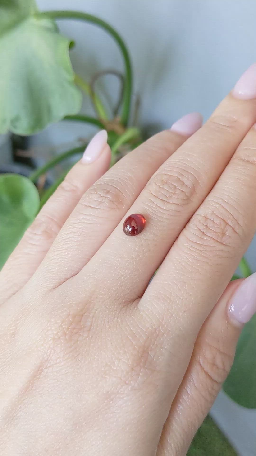 1.46 Ct. Cabochon Spessartite Garnet from Nigeria Size Video