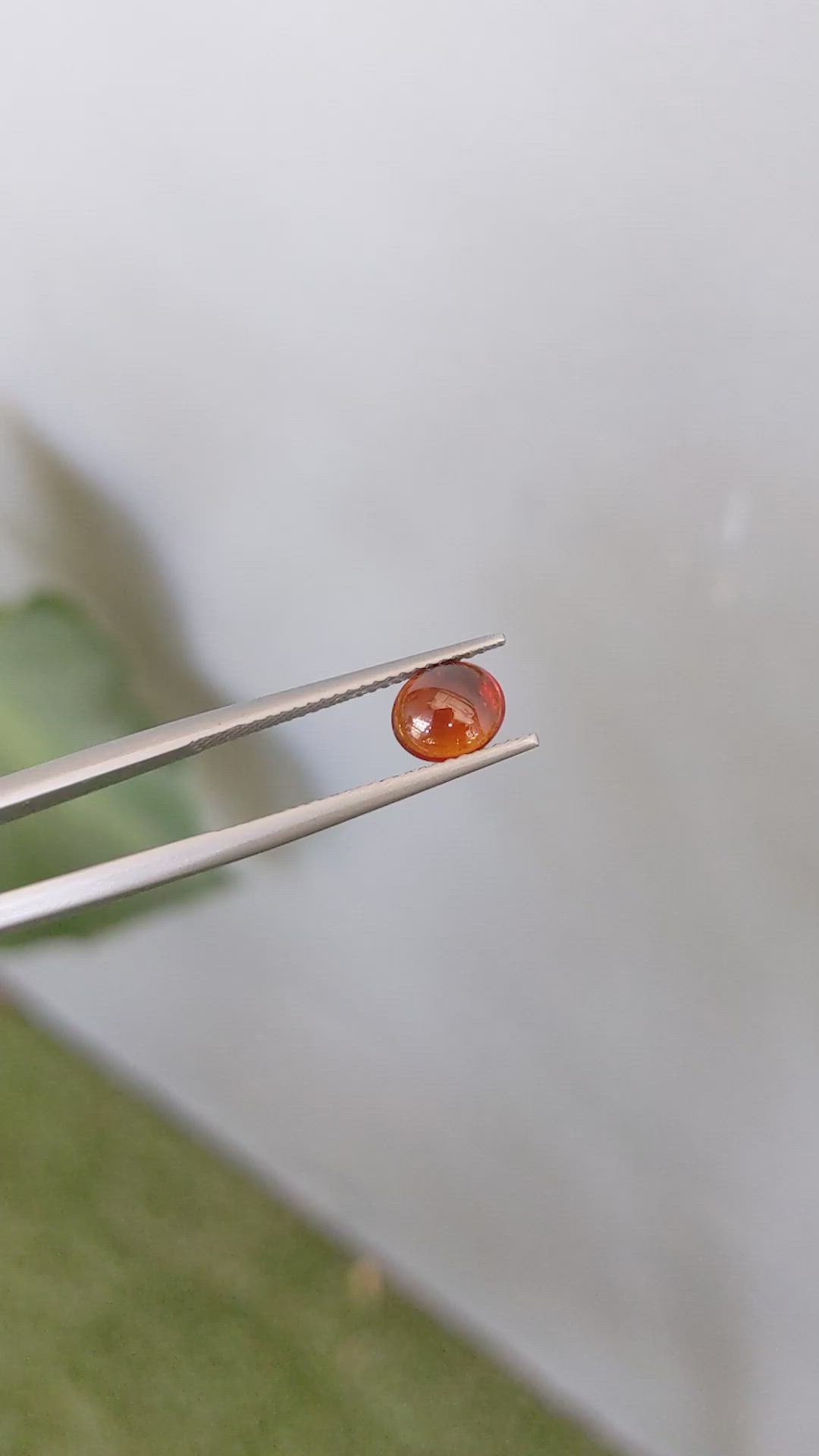 1.46 Ct. Cabochon Spessartite Garnet from Nigeria Size Video