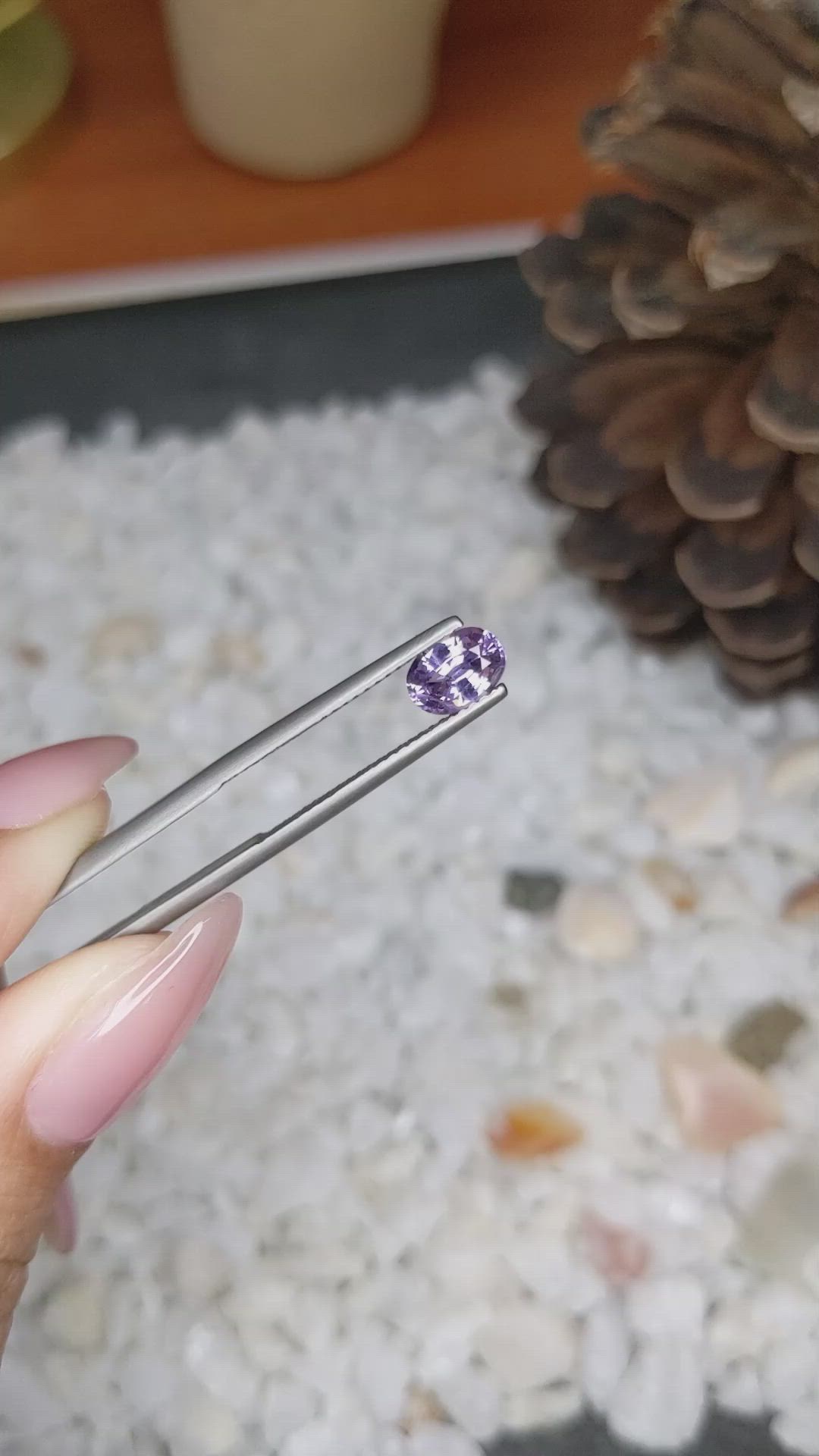 0.91 Ct. Spinel from Madagascar Size Video