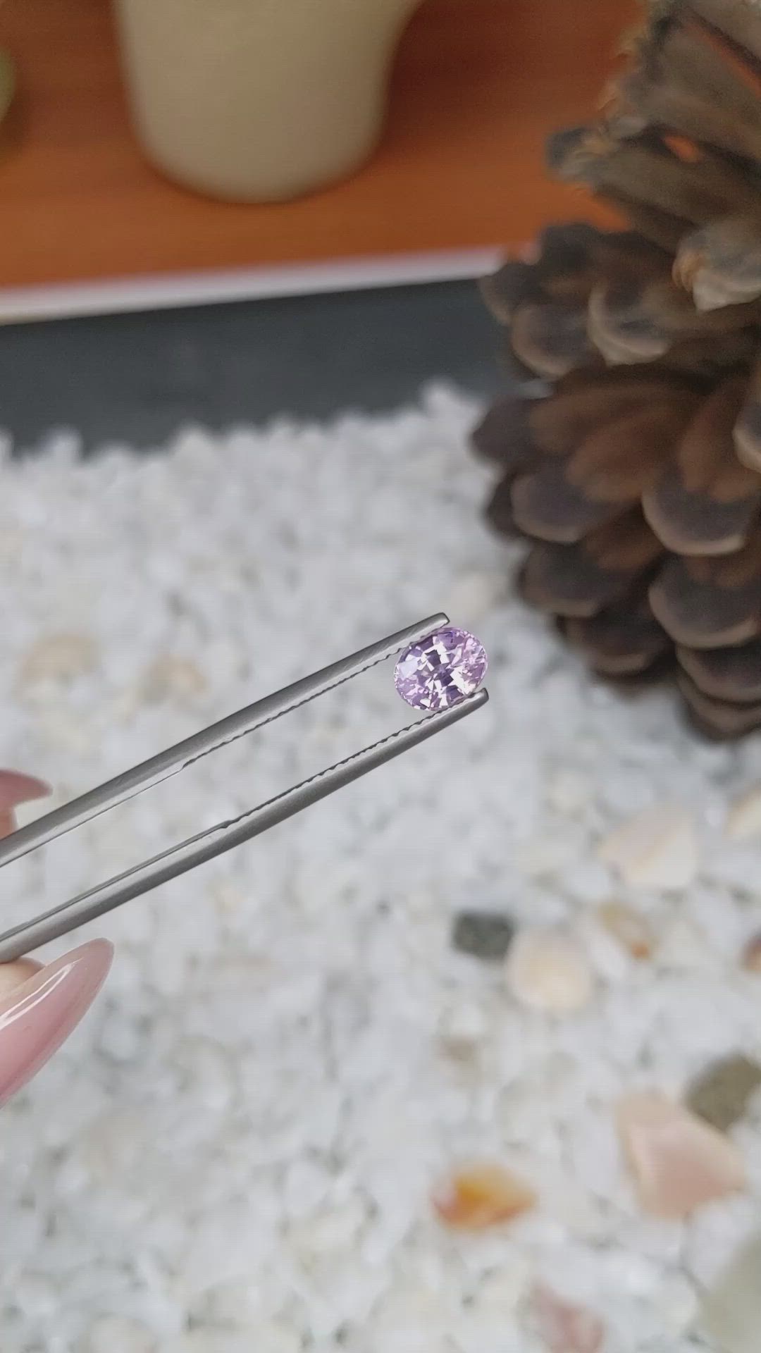 1.00 Ct. Spinel from Ceylon (Sri Lanka) Size Video