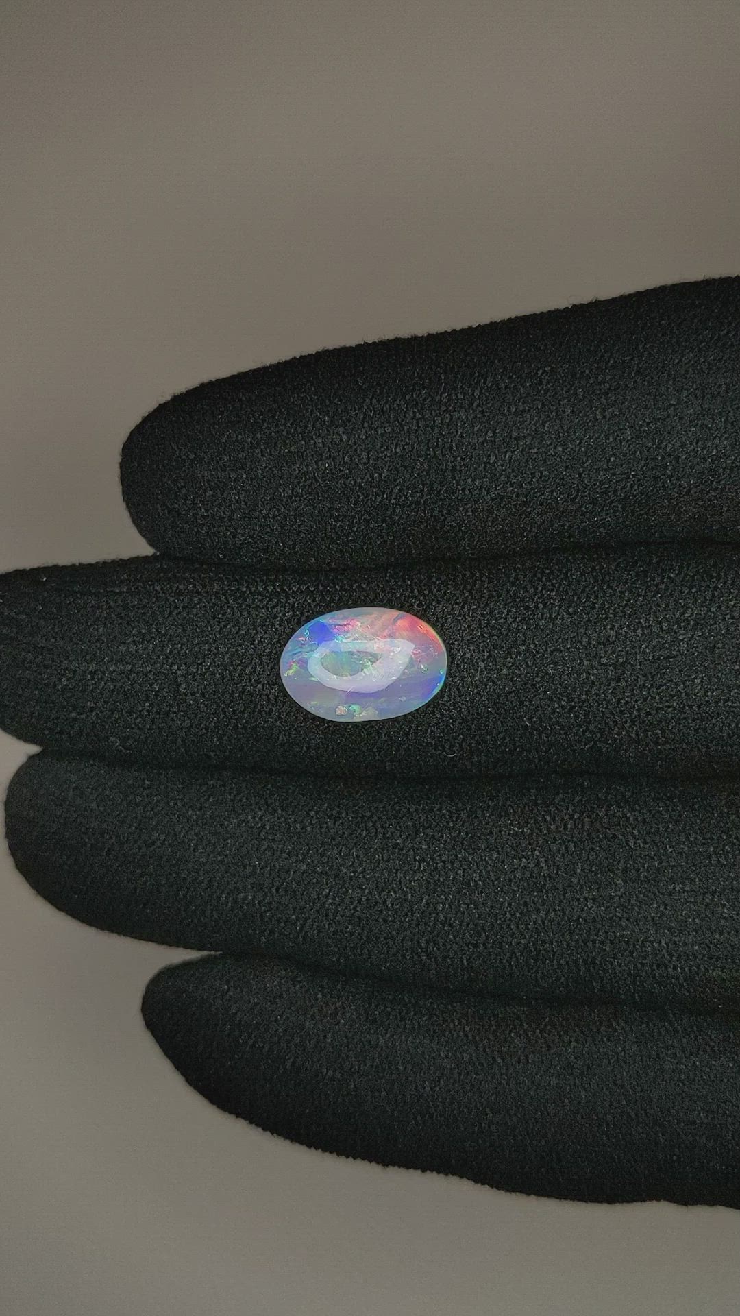 1.75 Ct. Cabochon Crystal/Jelly Opal from Australia Size Video