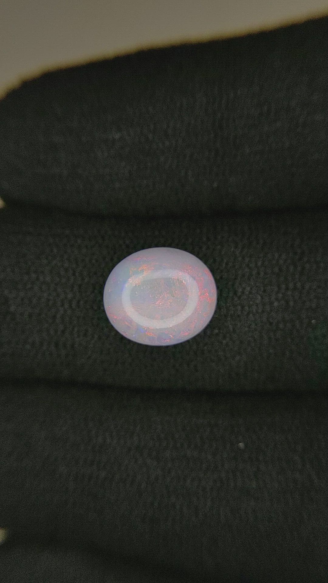 2.39 Ct. White Opal from Australia Size Video