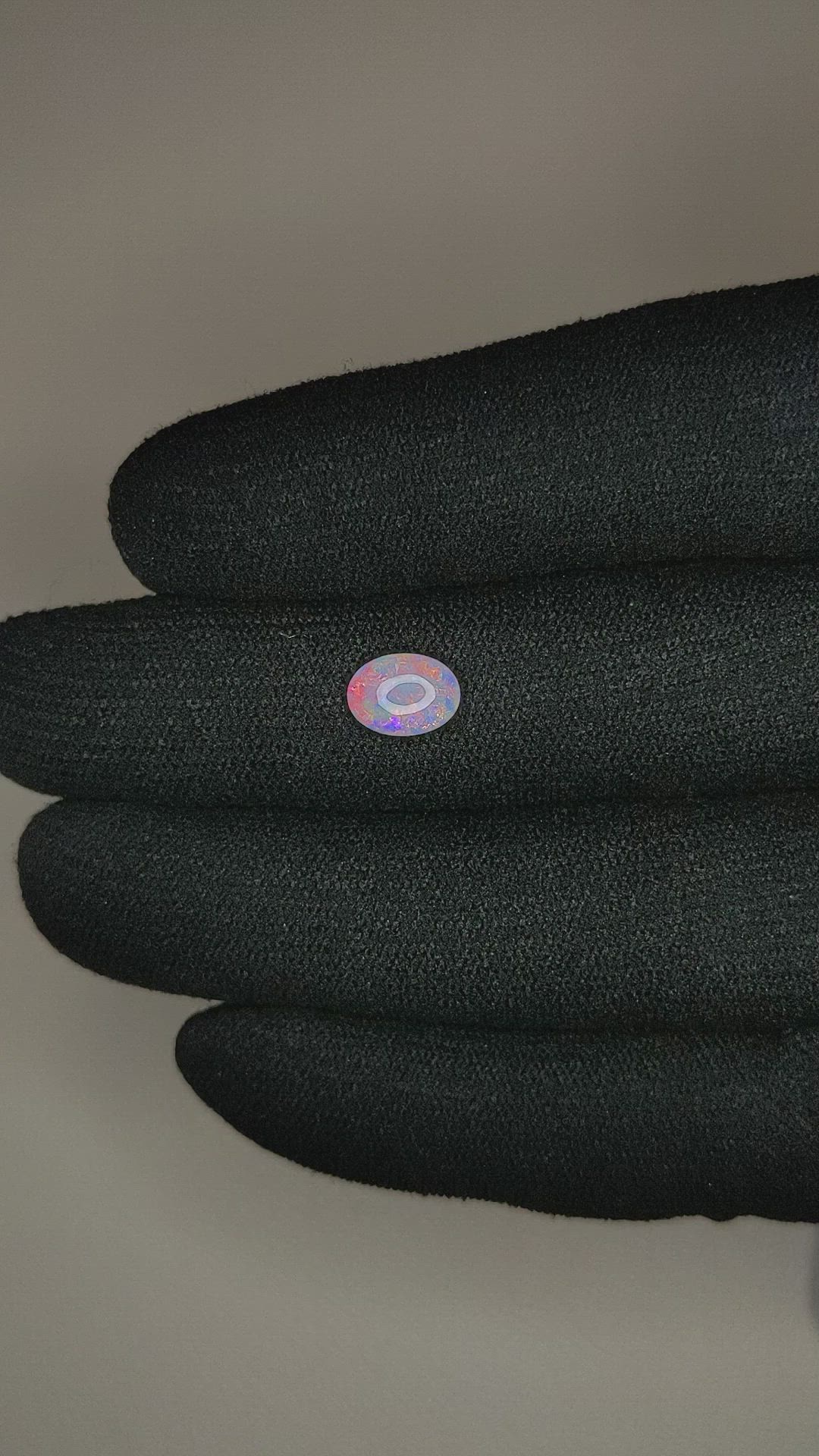 0.72 Ct. Semi-Black Opal from Australia Size Video