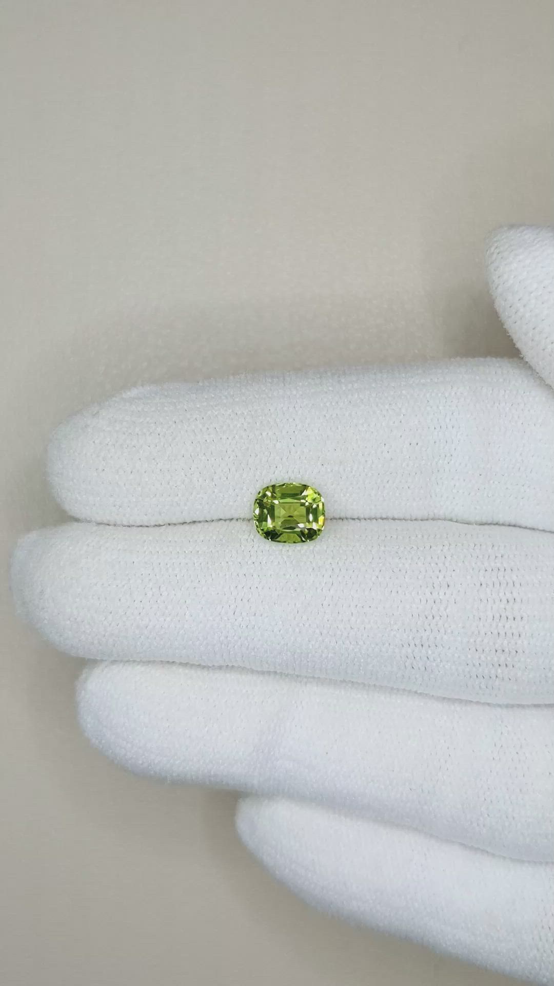1.20 Ct. Peridot from Pakistan Size Video