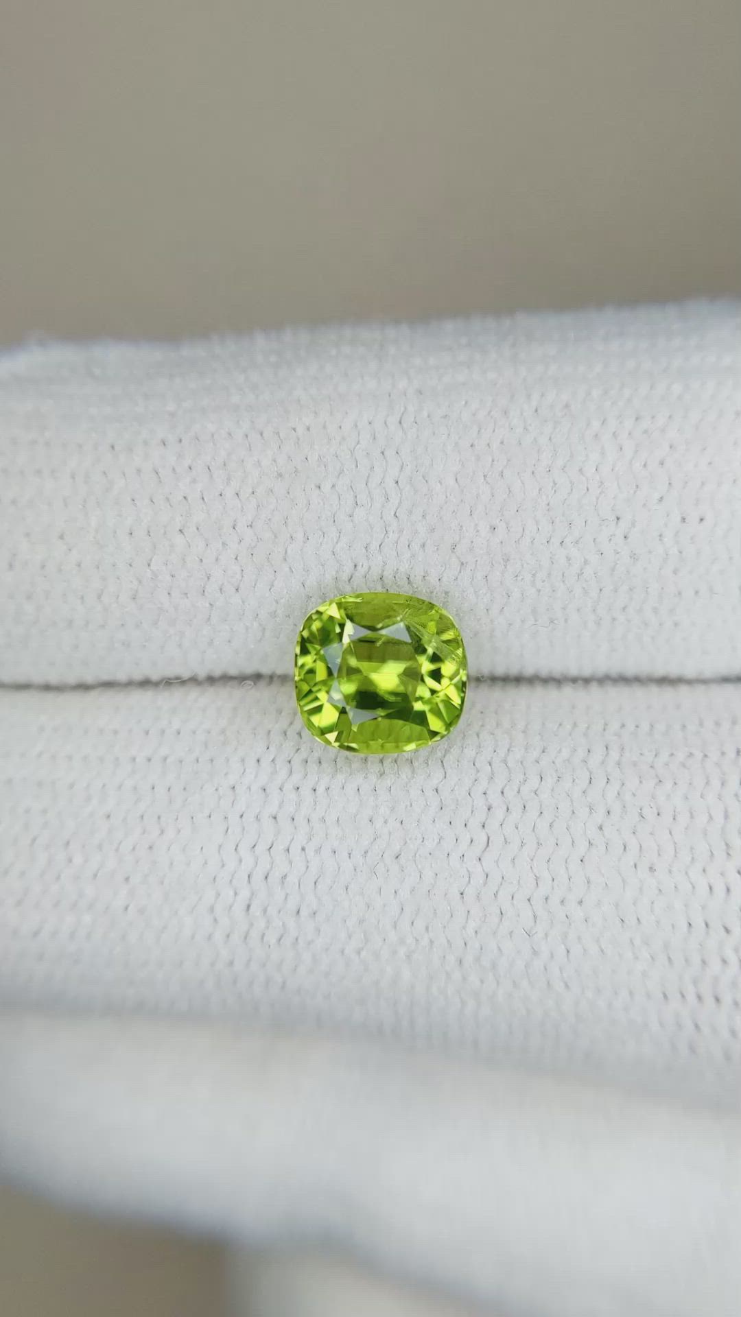 1.61 Ct. Yellowish Green Peridot from Pakistan Size Video
