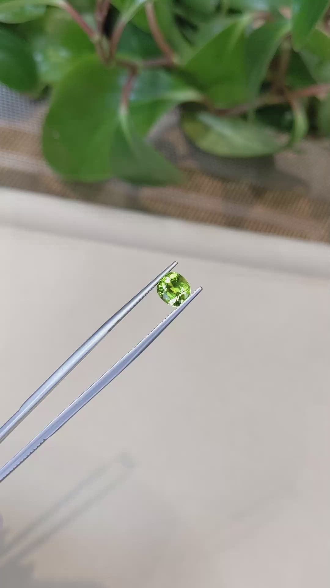 1.61 Ct. Yellowish Green Peridot from Pakistan Size Video