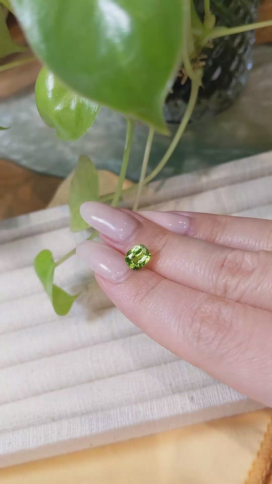 1.81 Ct. Green Peridot from Pakistan Size Video