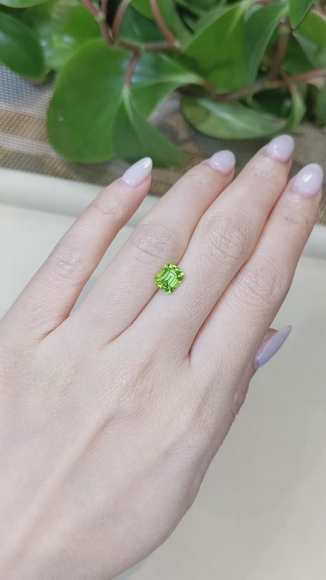 1.83 Ct. Yellowish Green Peridot from Pakistan Size Video
