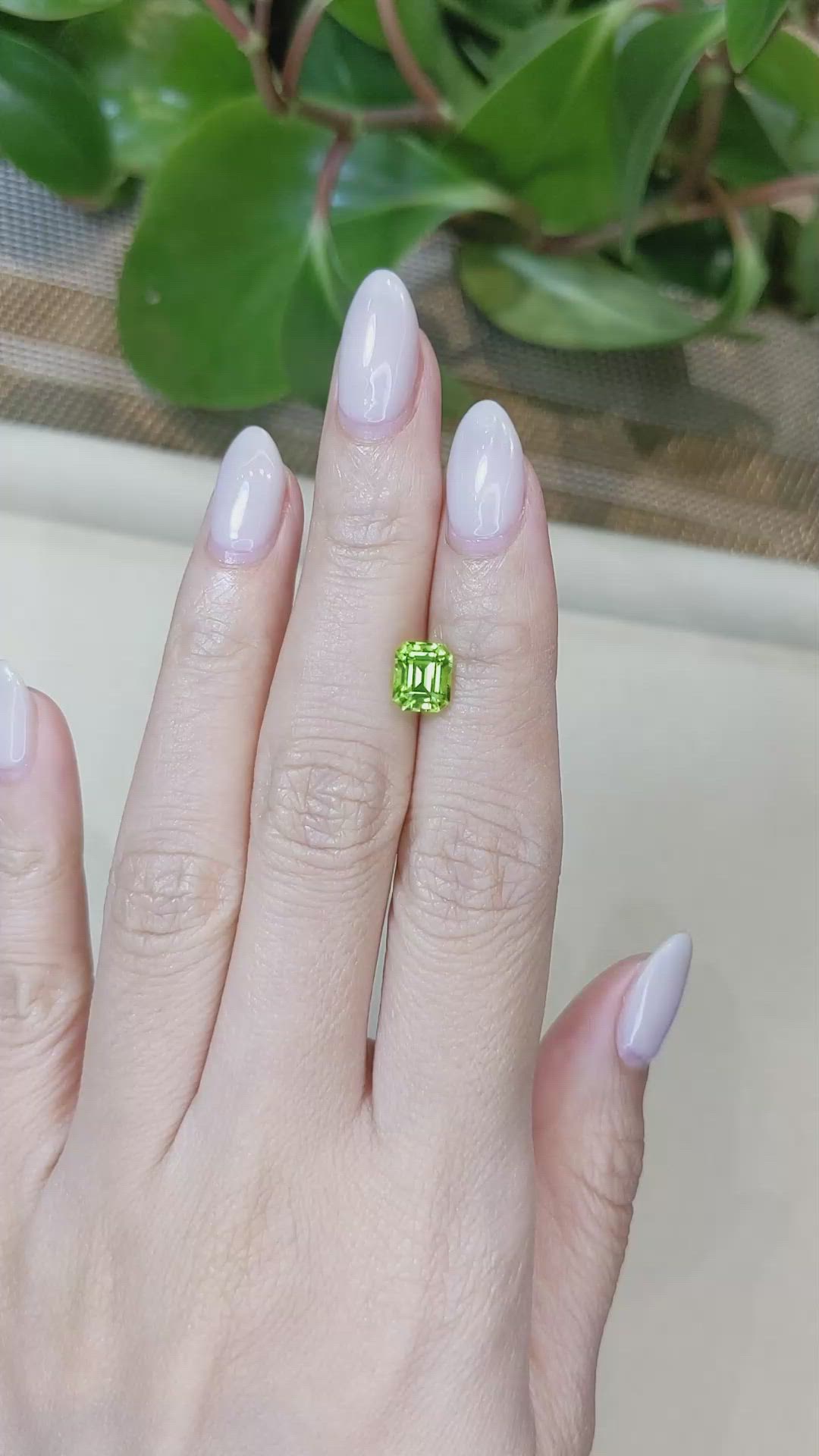 1.83 Ct. Yellowish Green Peridot from Pakistan Size Video