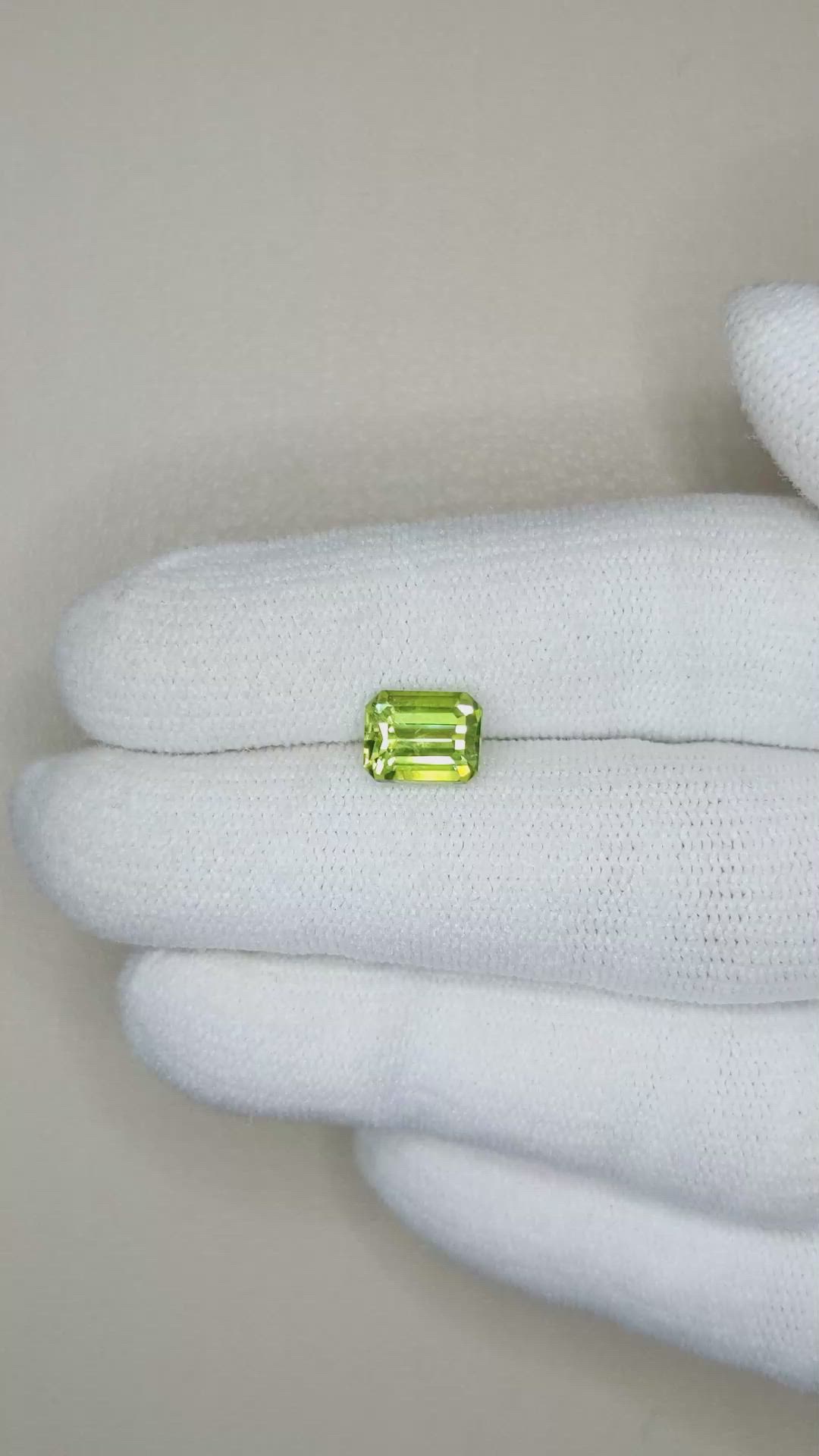 2.01 Ct. Peridot from Pakistan Size Video