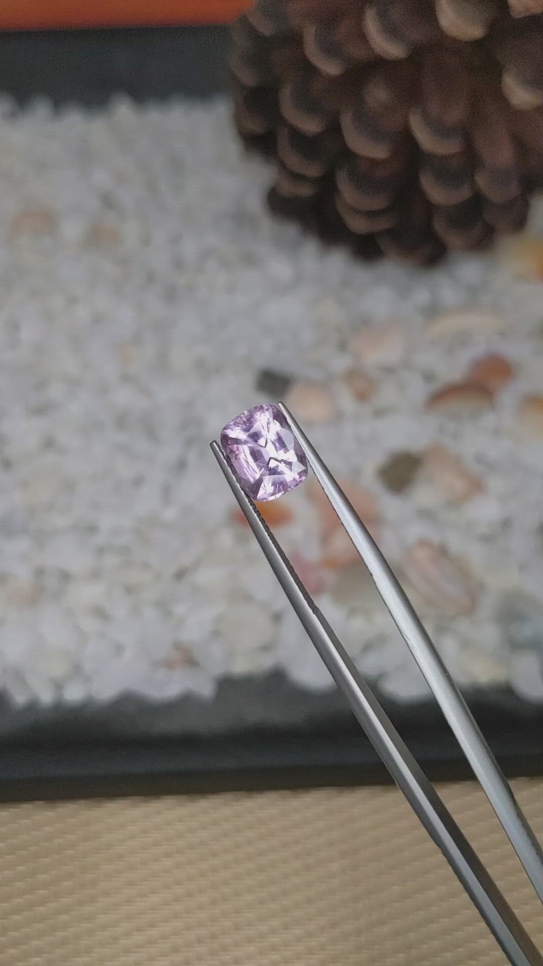 2.51 Ct. Spinel from Ceylon (Sri Lanka) Size Video