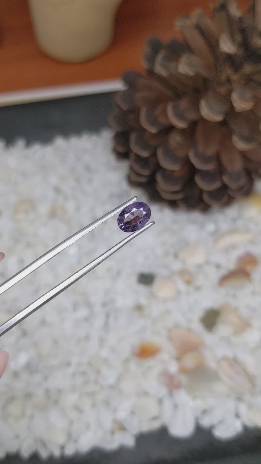 0.73 Ct. Spinel from Ceylon (Sri Lanka) Size Video