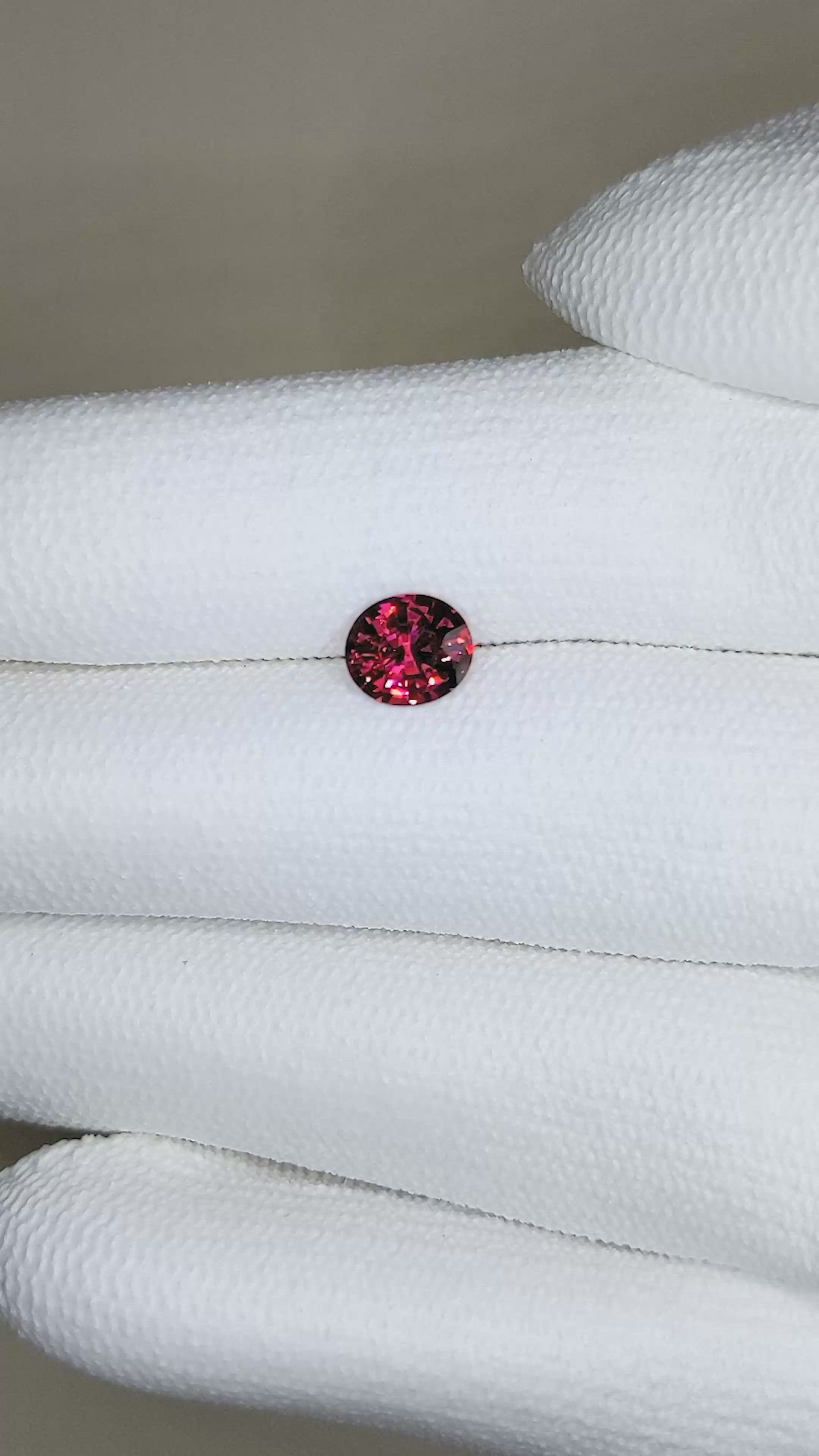 1.43 Ct. Rhodolite Garnet from Madagascar Size Video