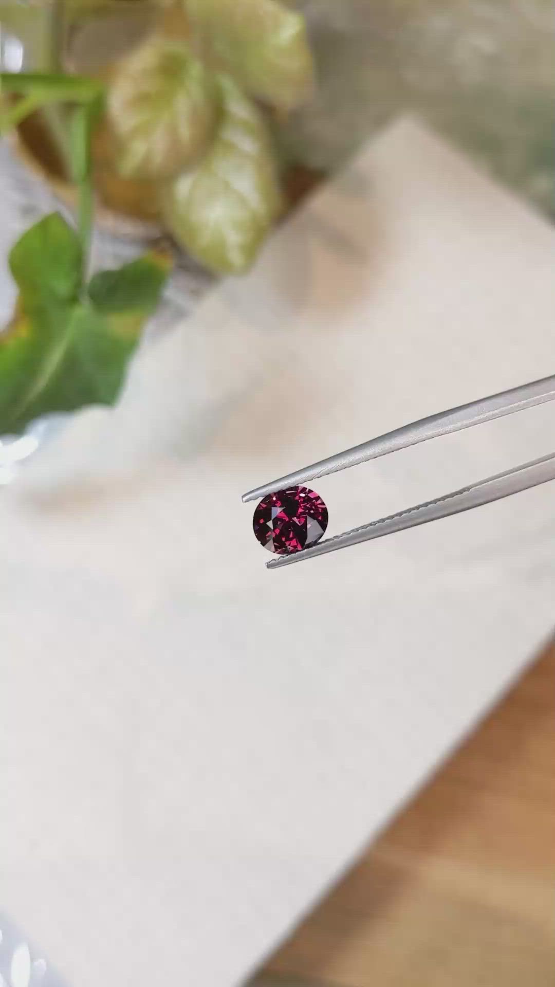 1.43 Ct. Rhodolite Garnet from Madagascar Size Video