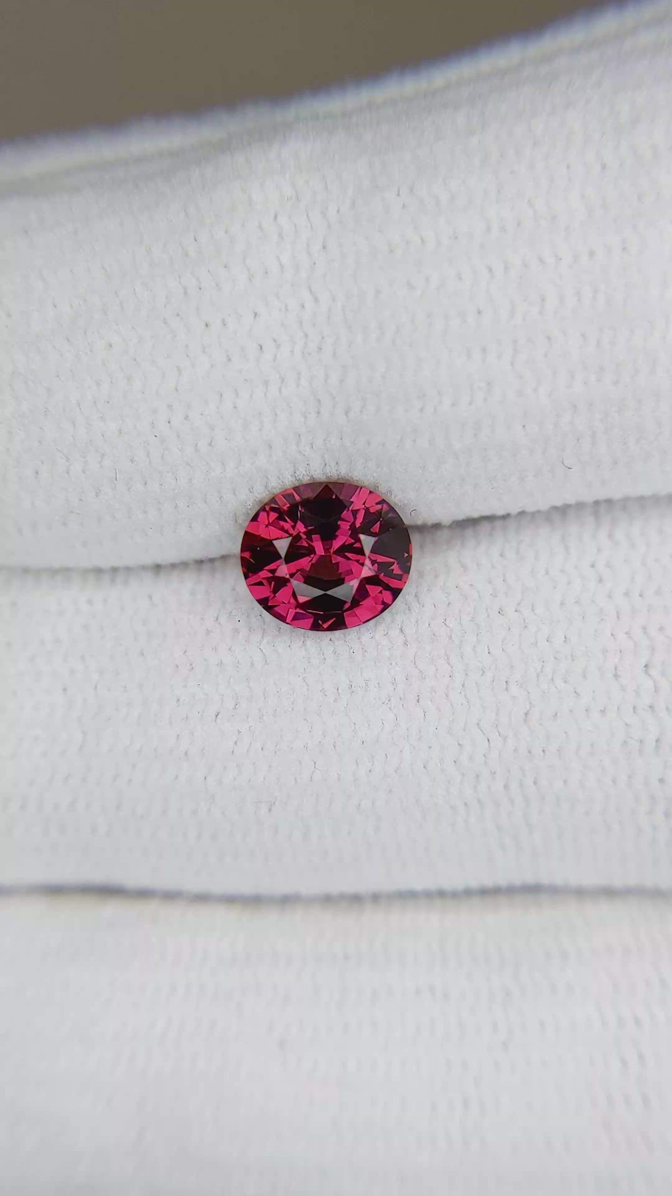 1.43 Ct. Rhodolite Garnet from Madagascar Size Video