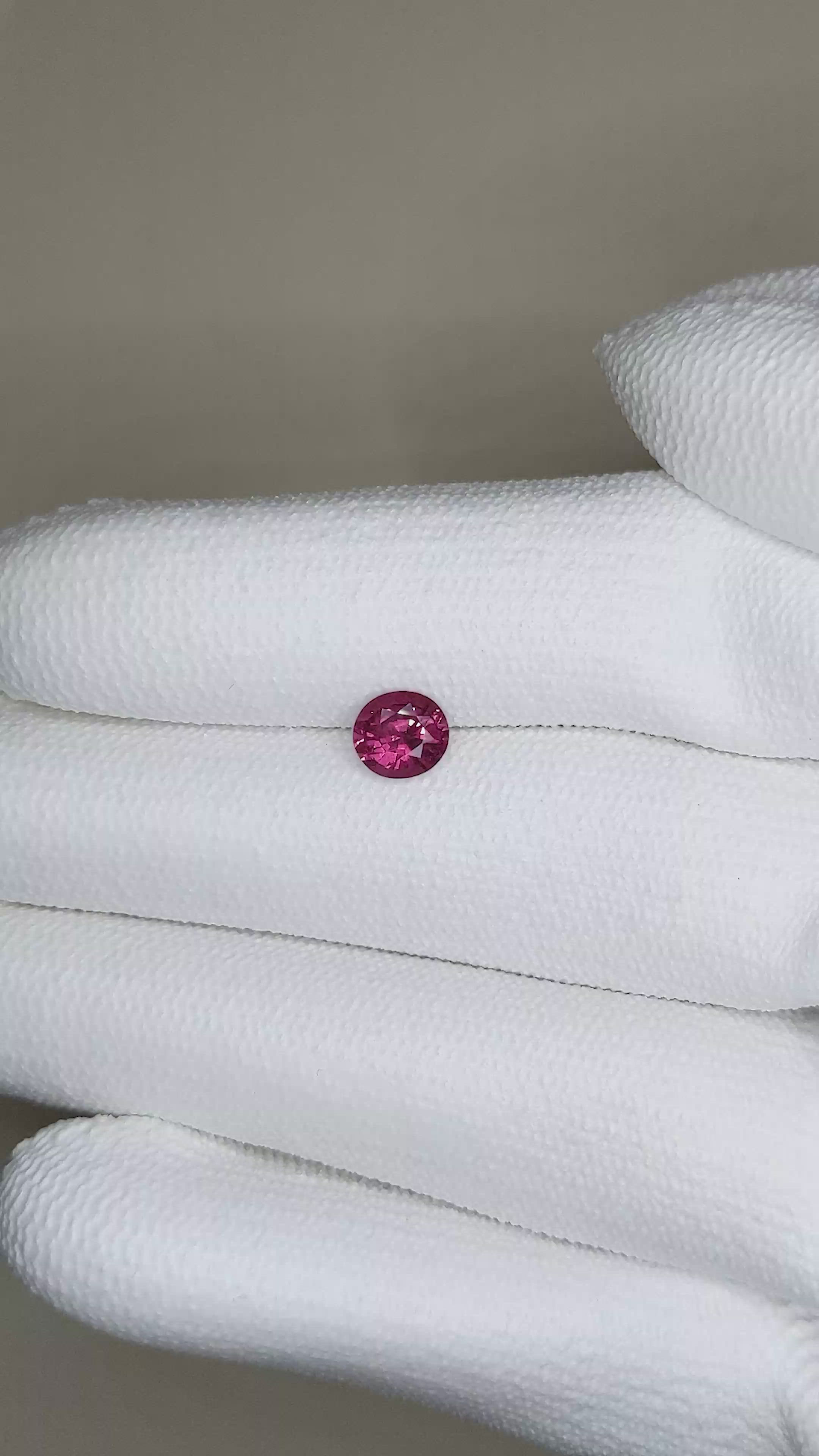 1.20 Ct. Rhodolite Garnet from Madagascar Size Video
