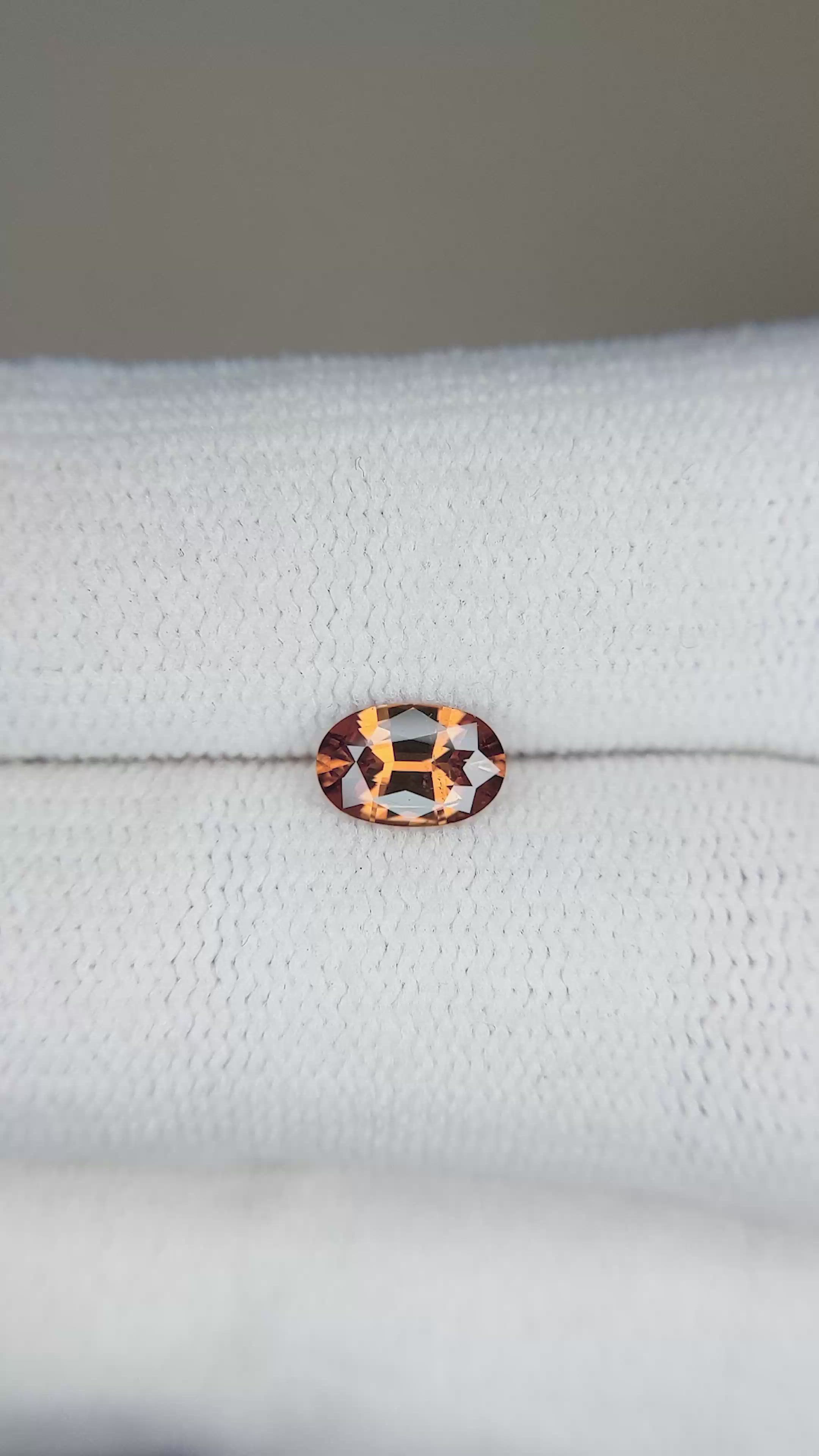 0.80 Ct. Zircon from Tanzania Size Video